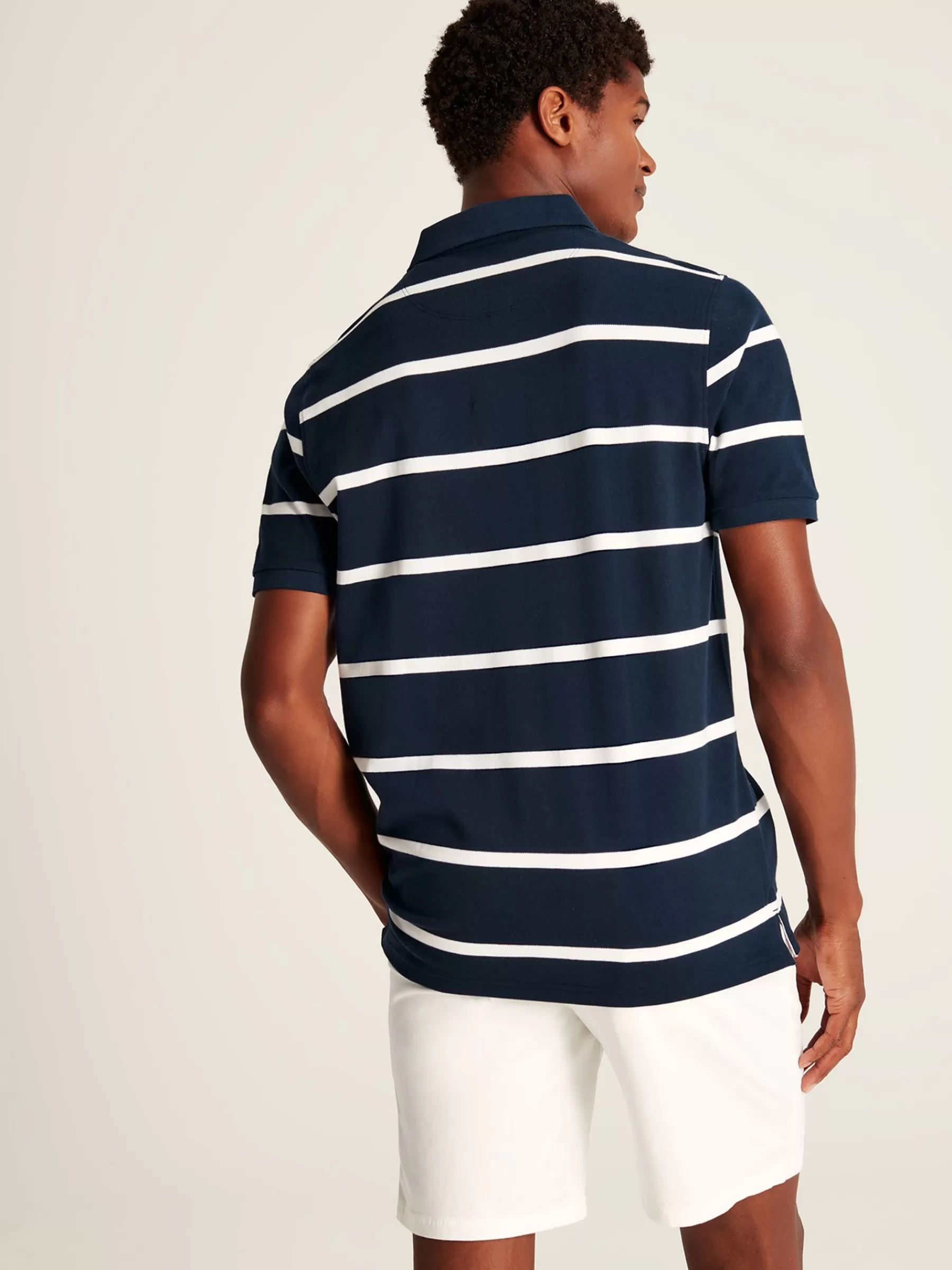 Joules Filbert Striped Polo Shirt Navy/White Sale