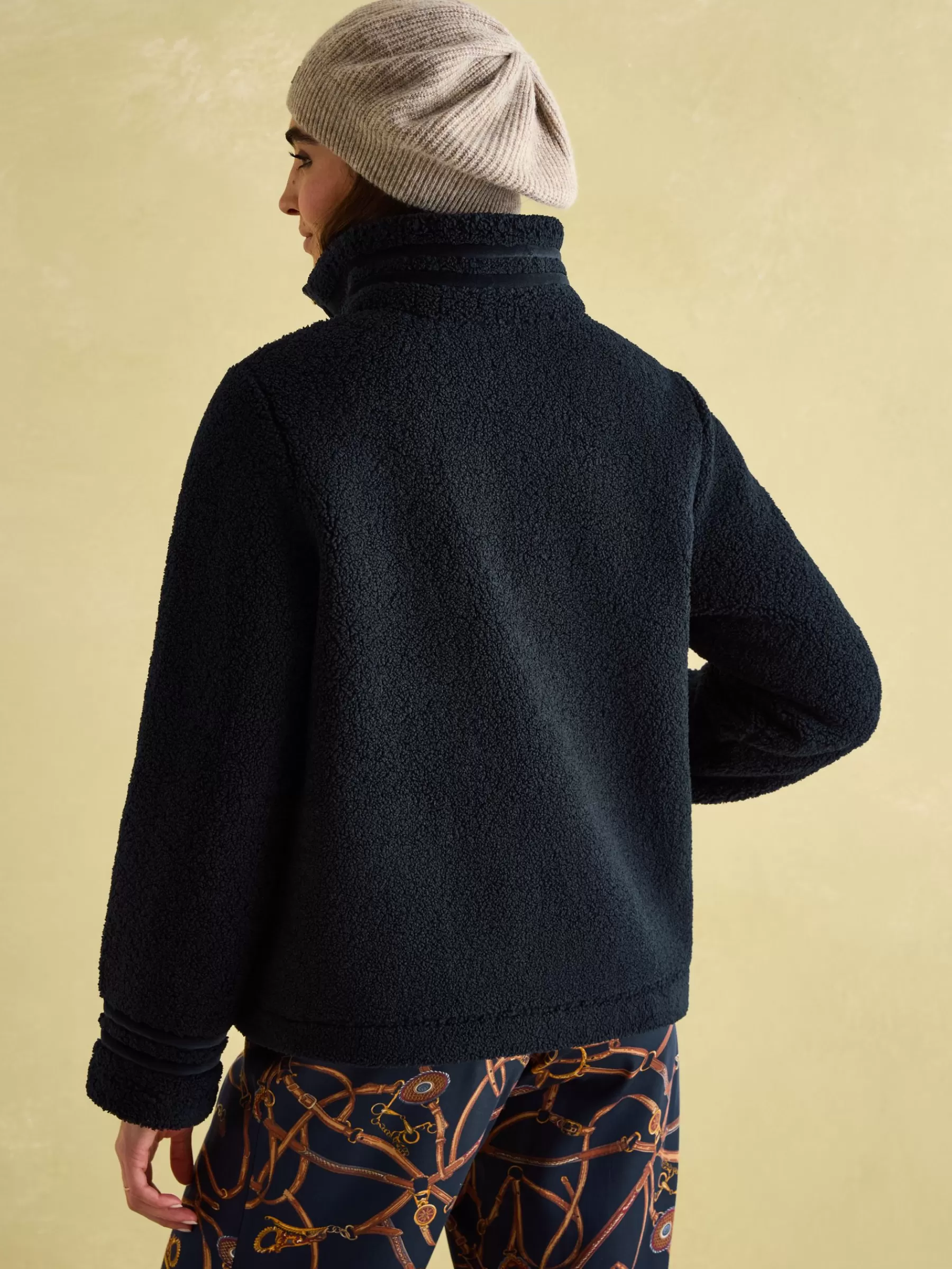 Joules Fleur Fleece Jacket Navy Online