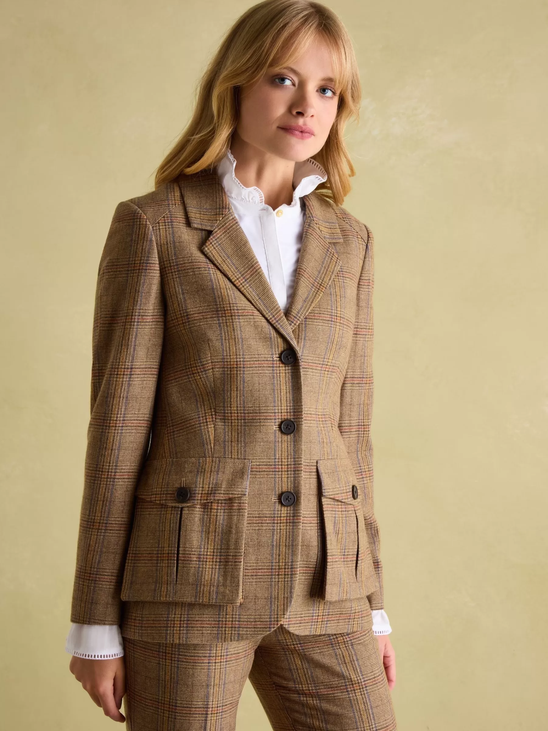 Joules Foxley Tweed Suit Blazer Check Best