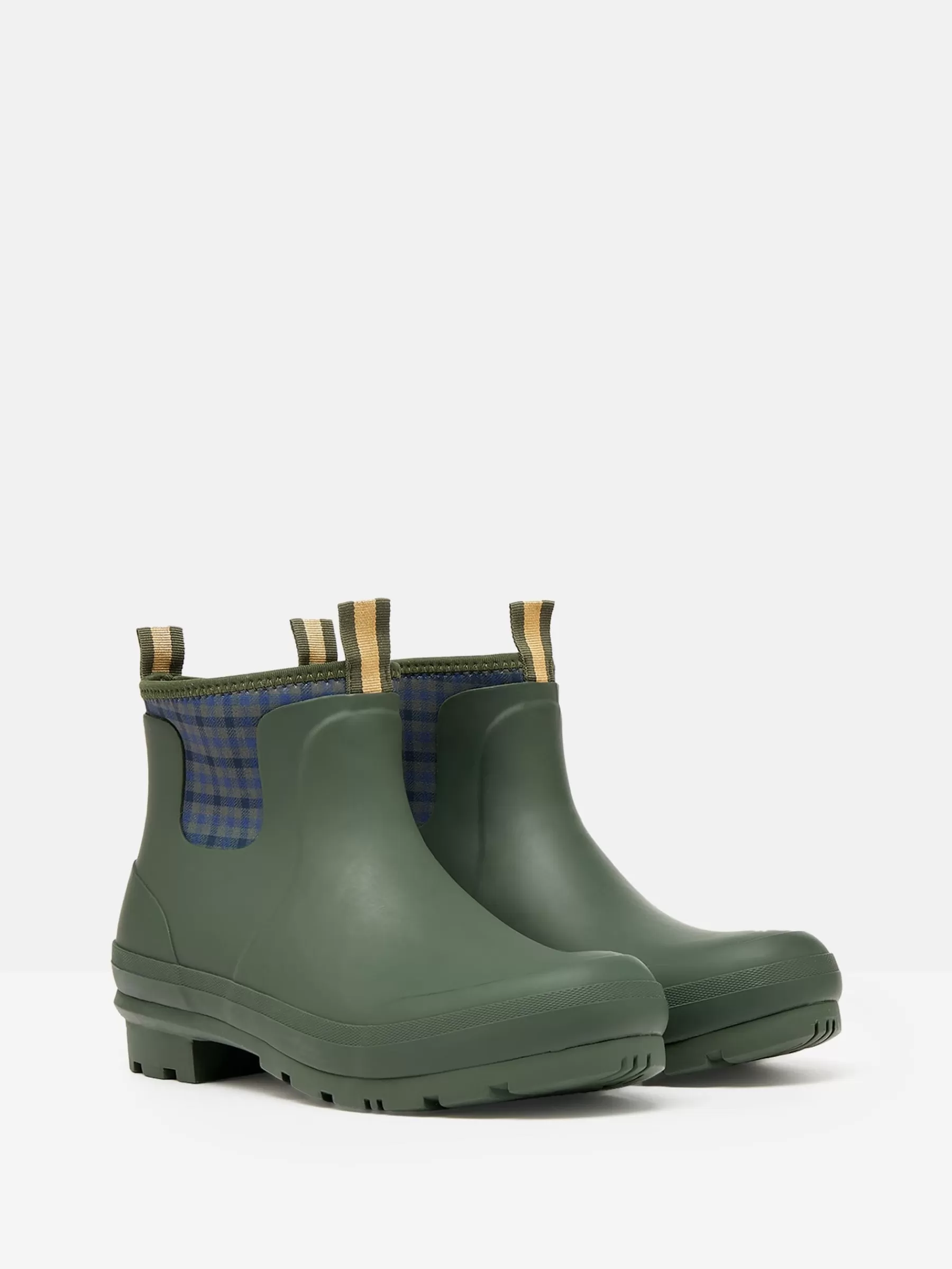 Joules Foxton Neoprene Lined Ankle Wellies Green Hot