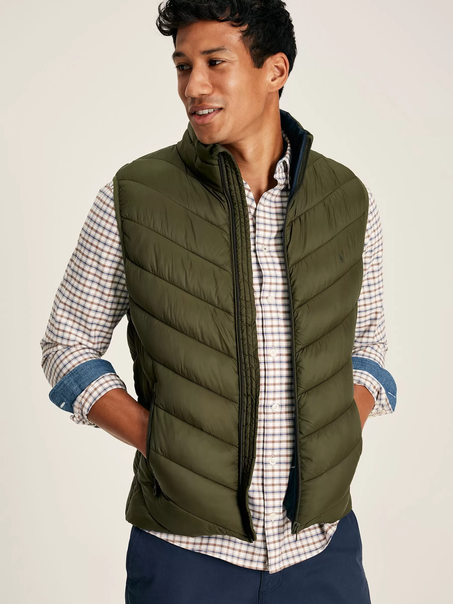 Joules Garrett Showerproof Padded Gilet Green Discount