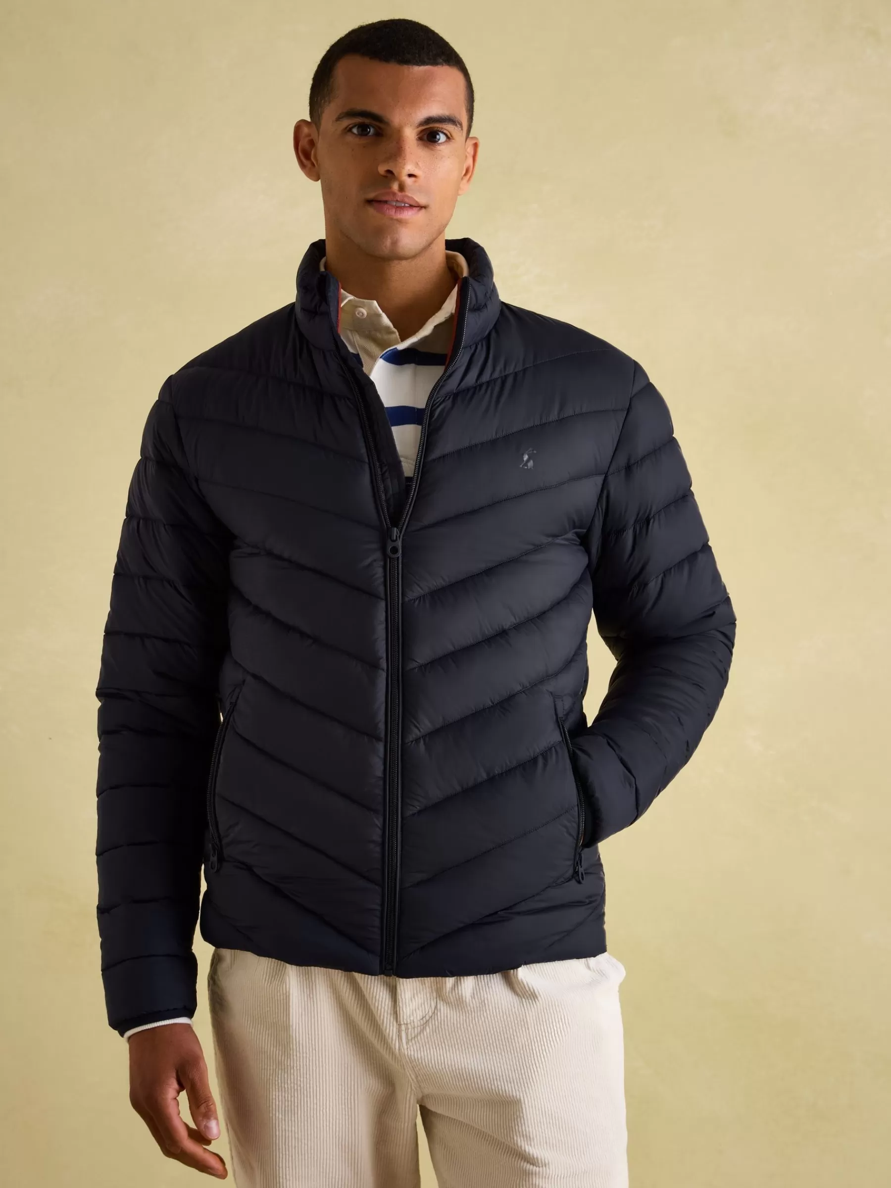 Joules Garrett Showerproof Padded Jacket Navy Cheap