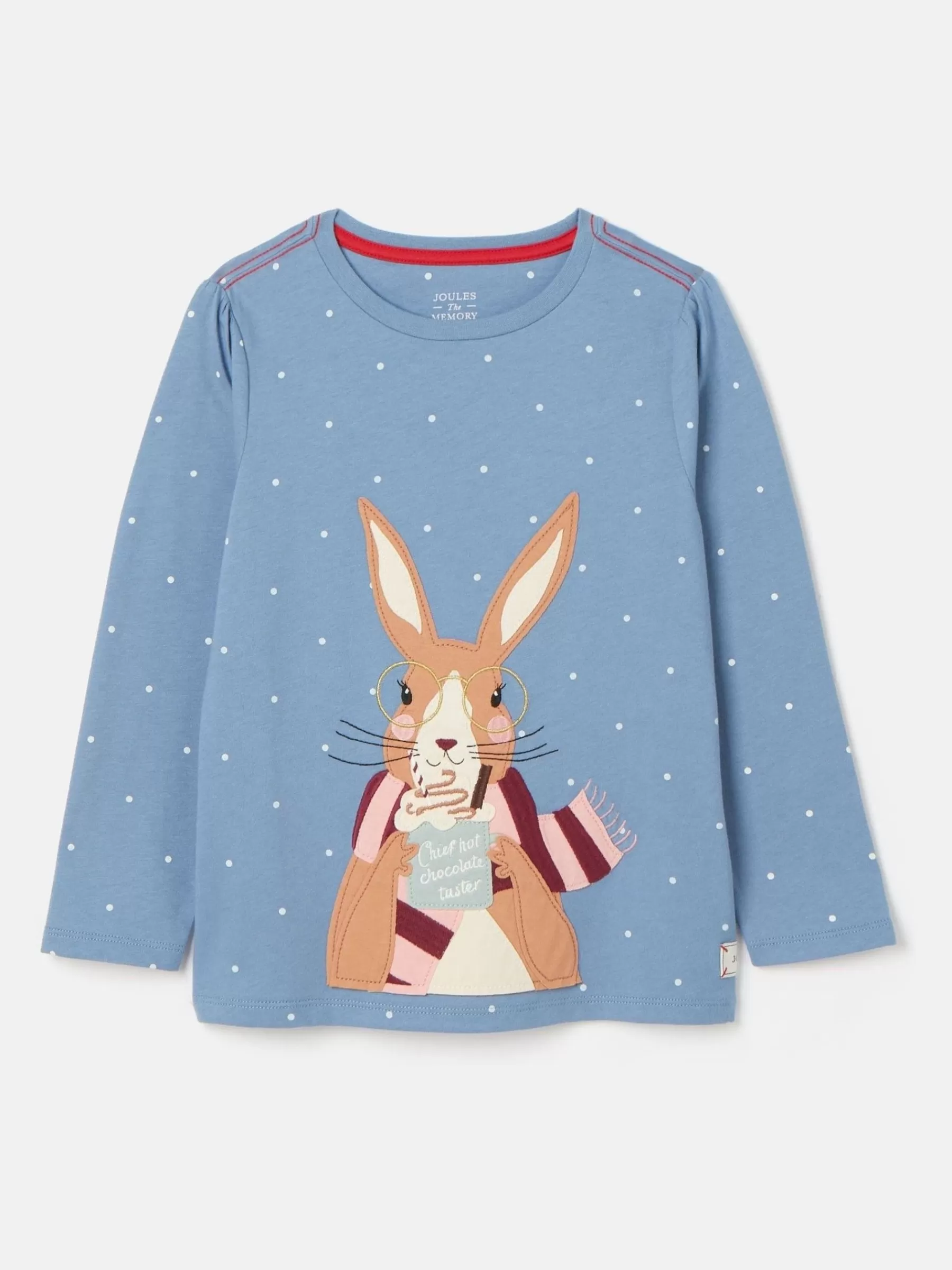 Joules Girls' Ava Artwork T-Shirt Blue Store