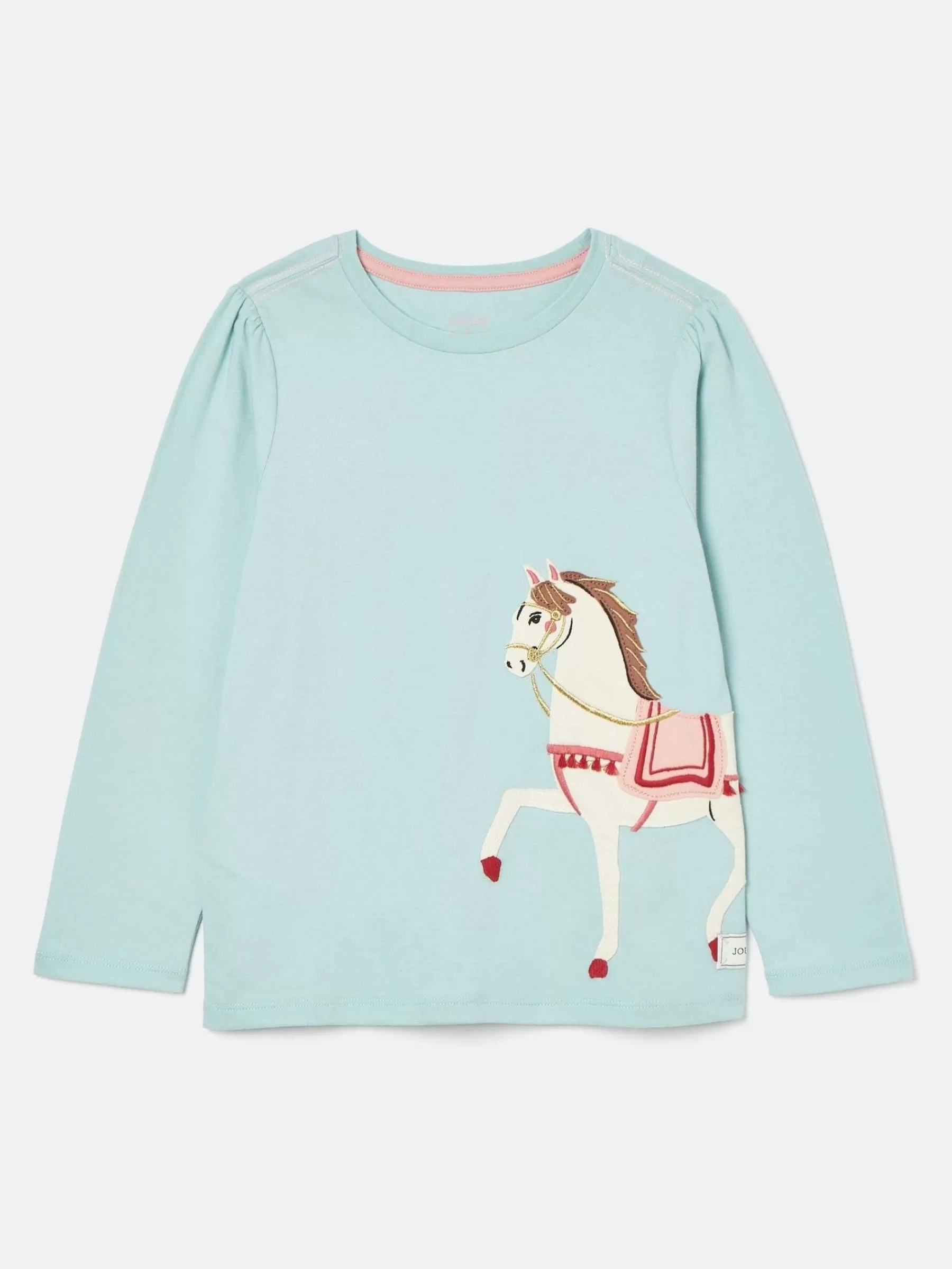 Joules Girls' Ava Mint Green Artwork T-Shirt MintGreen Shop