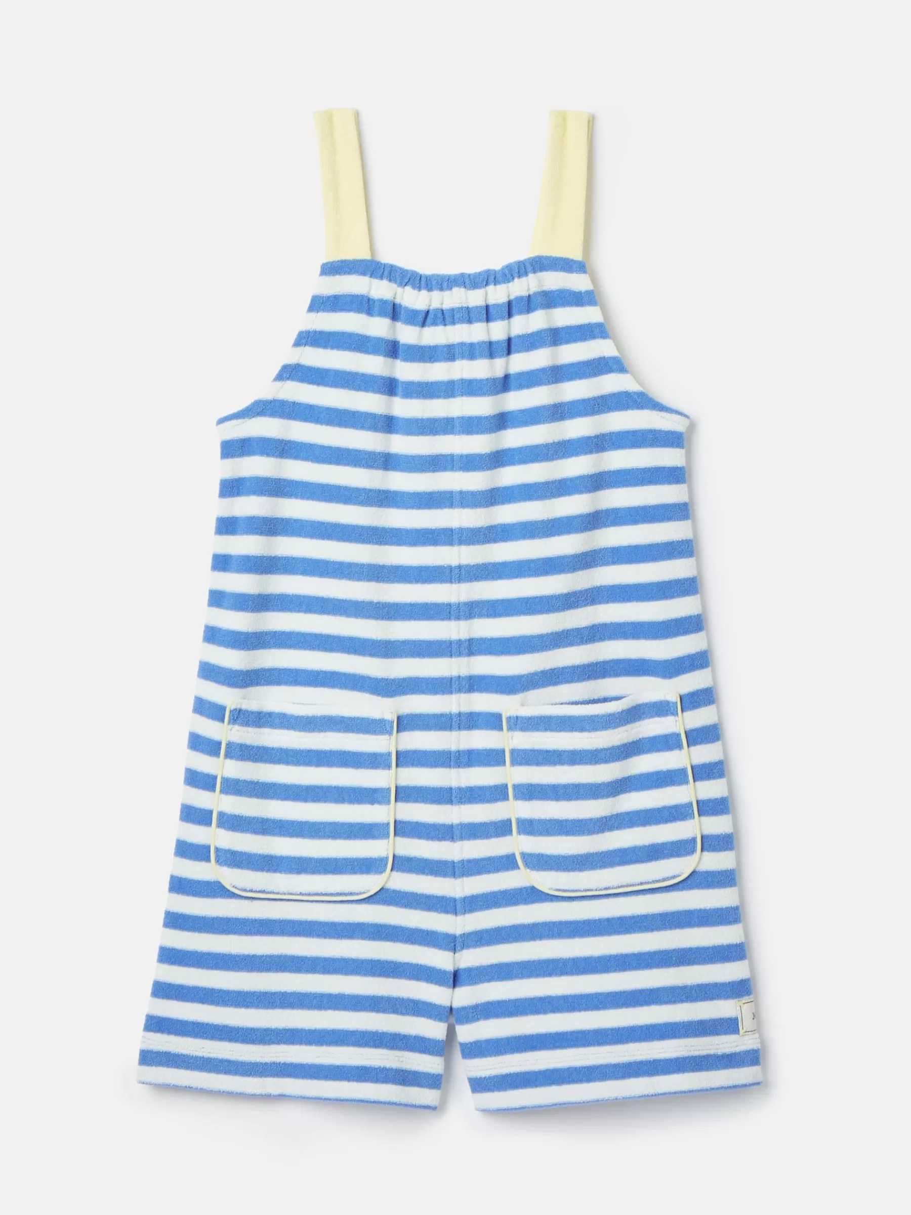 Joules Girls' By The Sea Striped Towelling Playsuit Blue Online