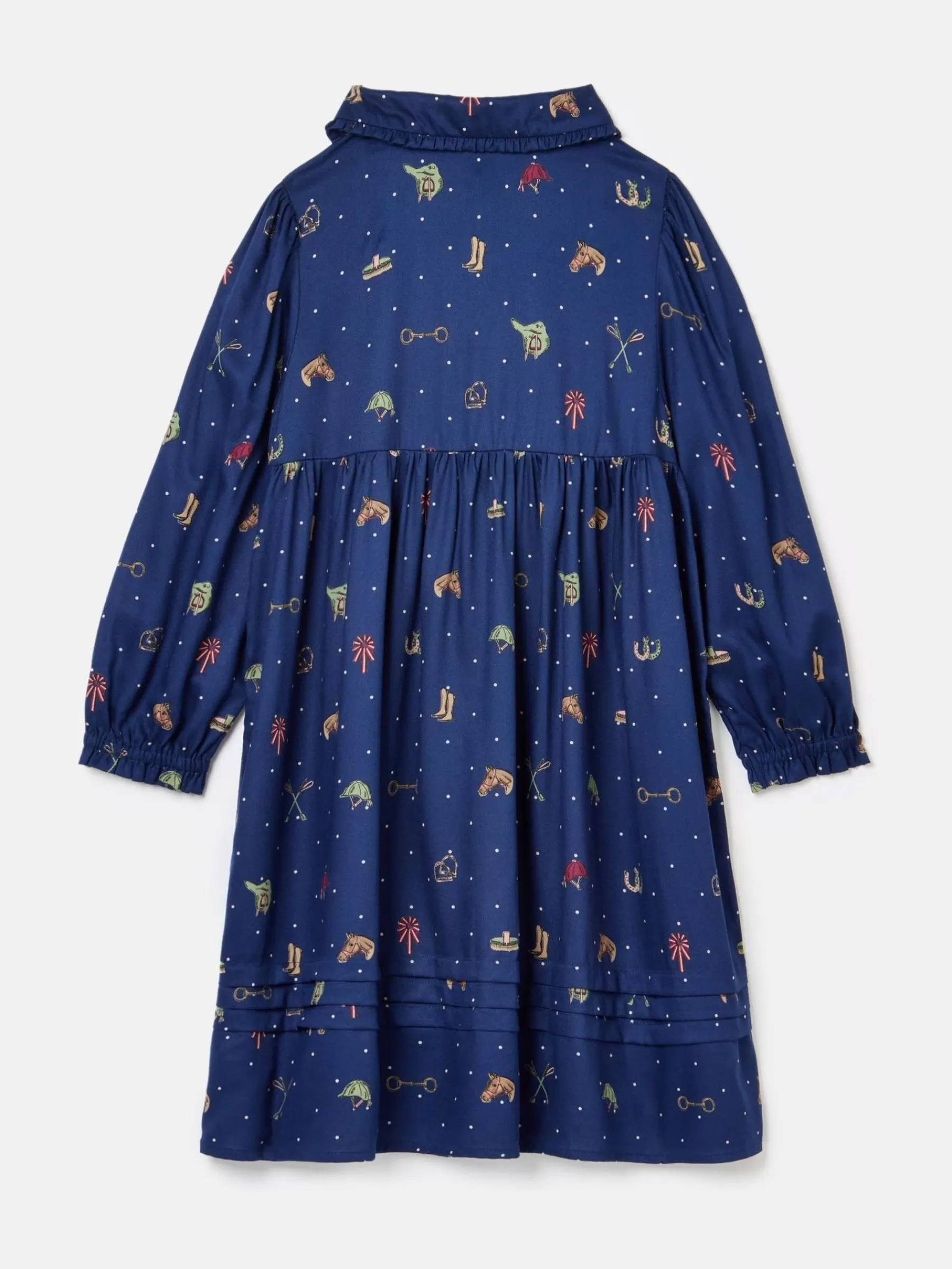 Joules Girls' Ella Navy Print Bow Collar Dress NavyPrint Online