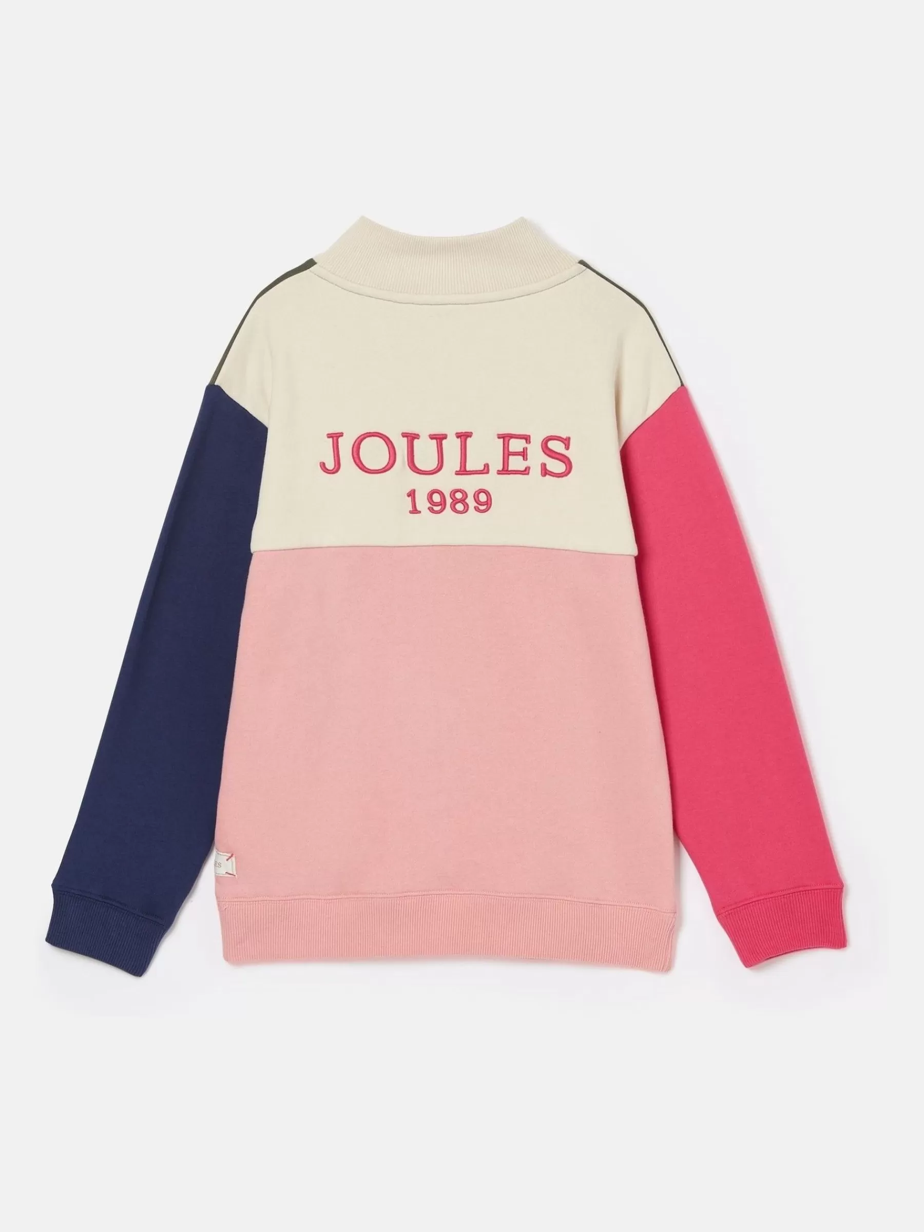 Joules Girls' Elliot Colour Block Quarter Zip Sweatshirt Multi Online