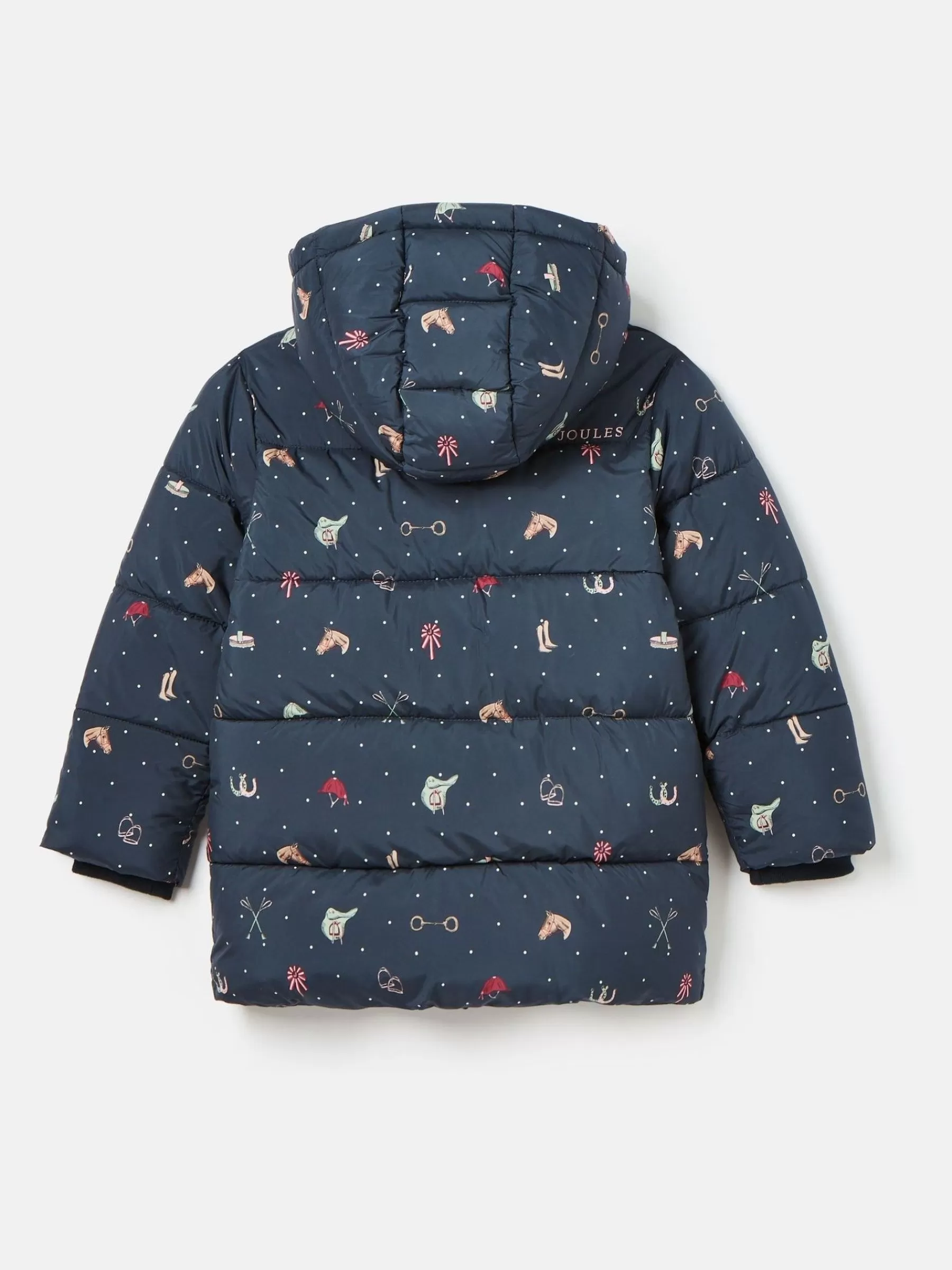 Joules Girls' Emmeline Blue Print Showerproof Coat BluePrint Best Sale