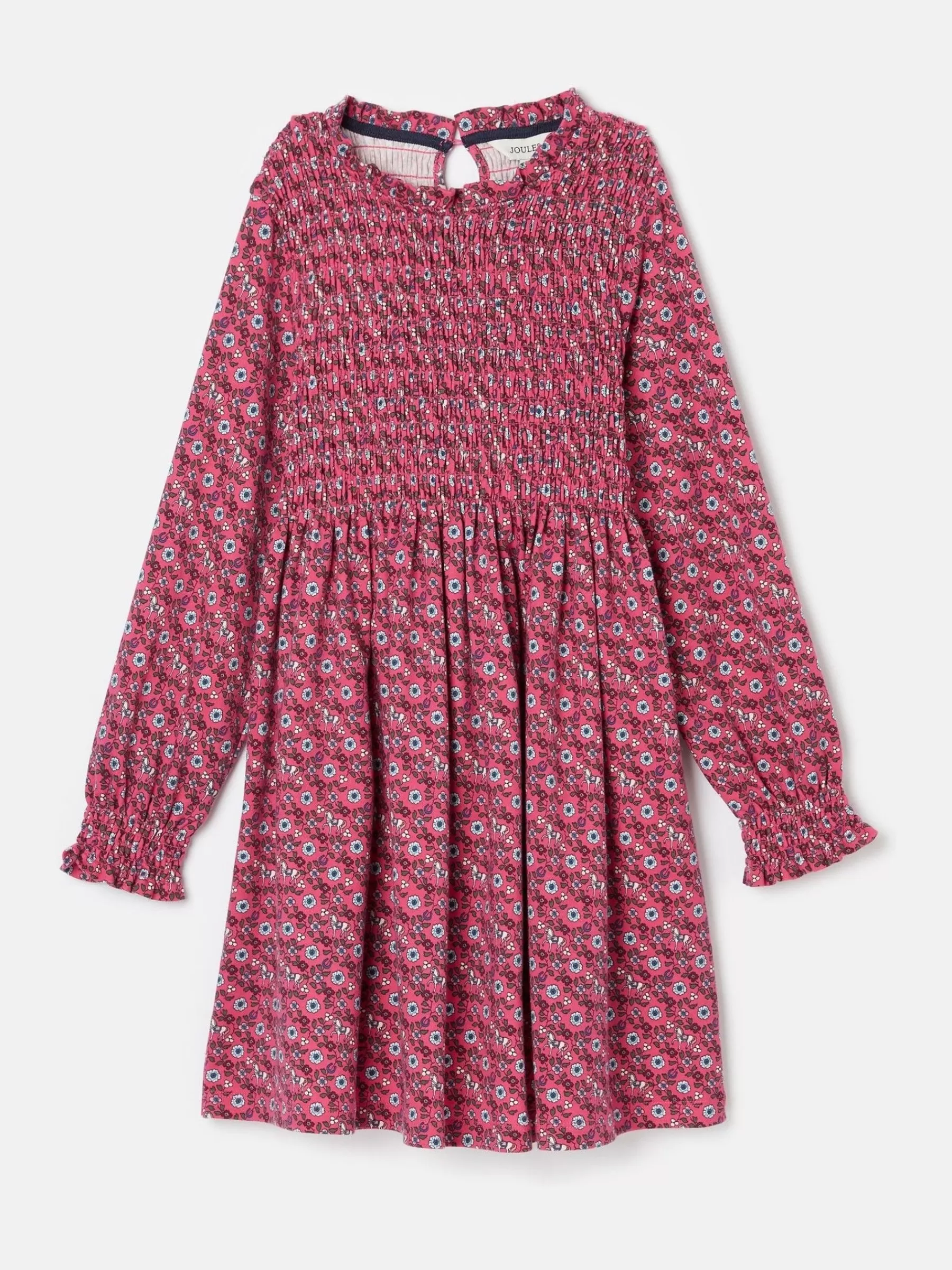 Joules Girls' Gracie Printed Jersey Dress Pink Best Sale