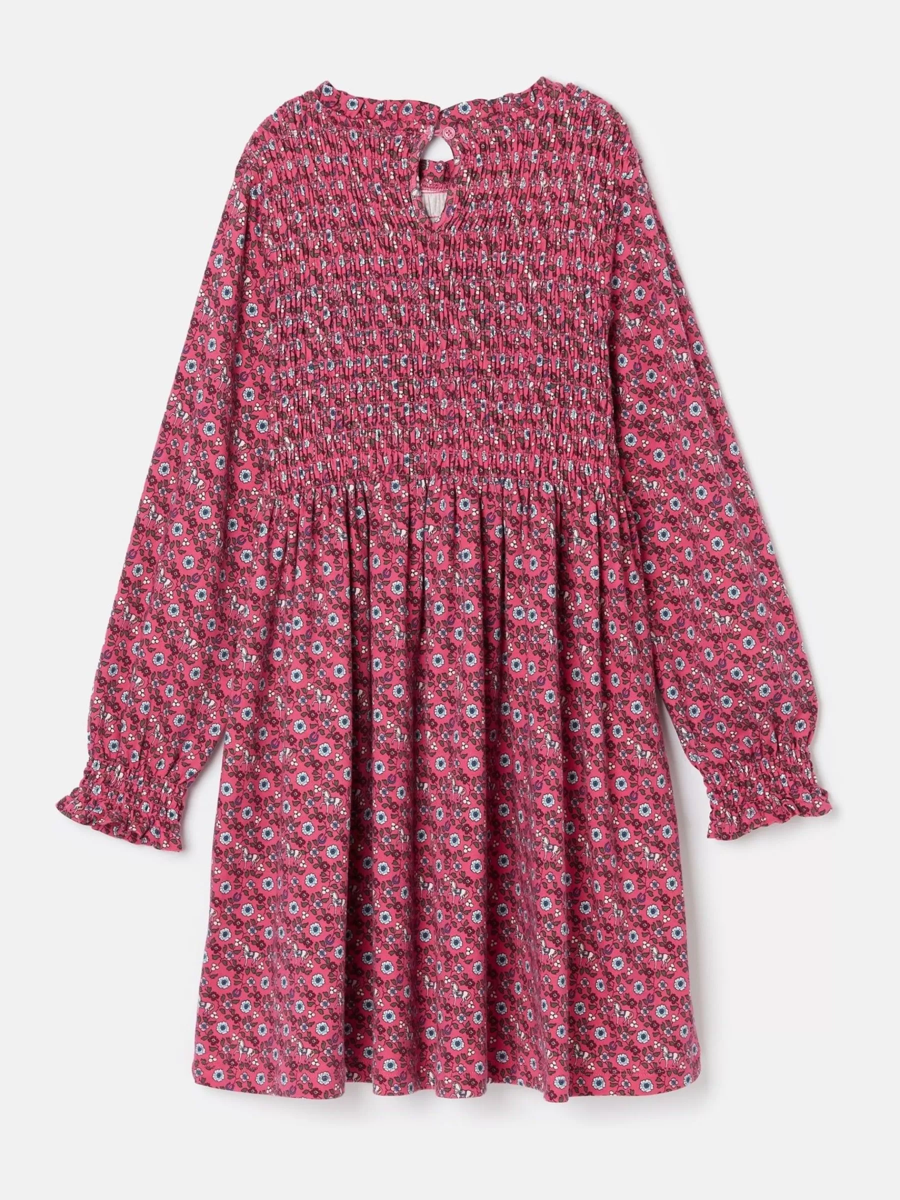 Joules Girls' Gracie Printed Jersey Dress Pink Best Sale