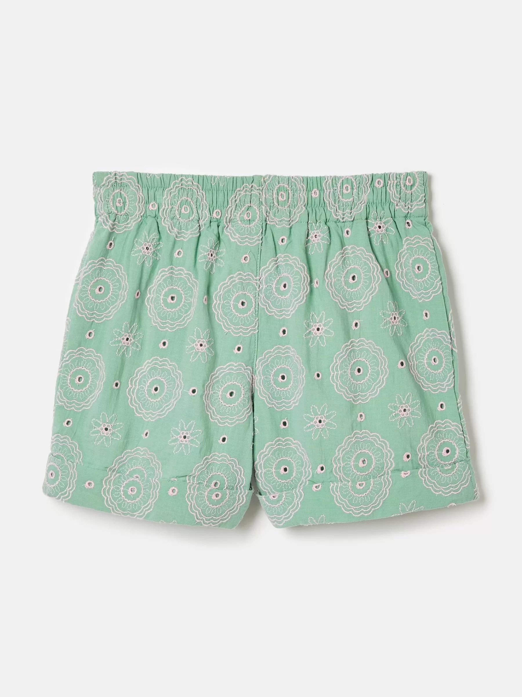 Joules Girls' Hopscotch Woven Shorts Green Clearance