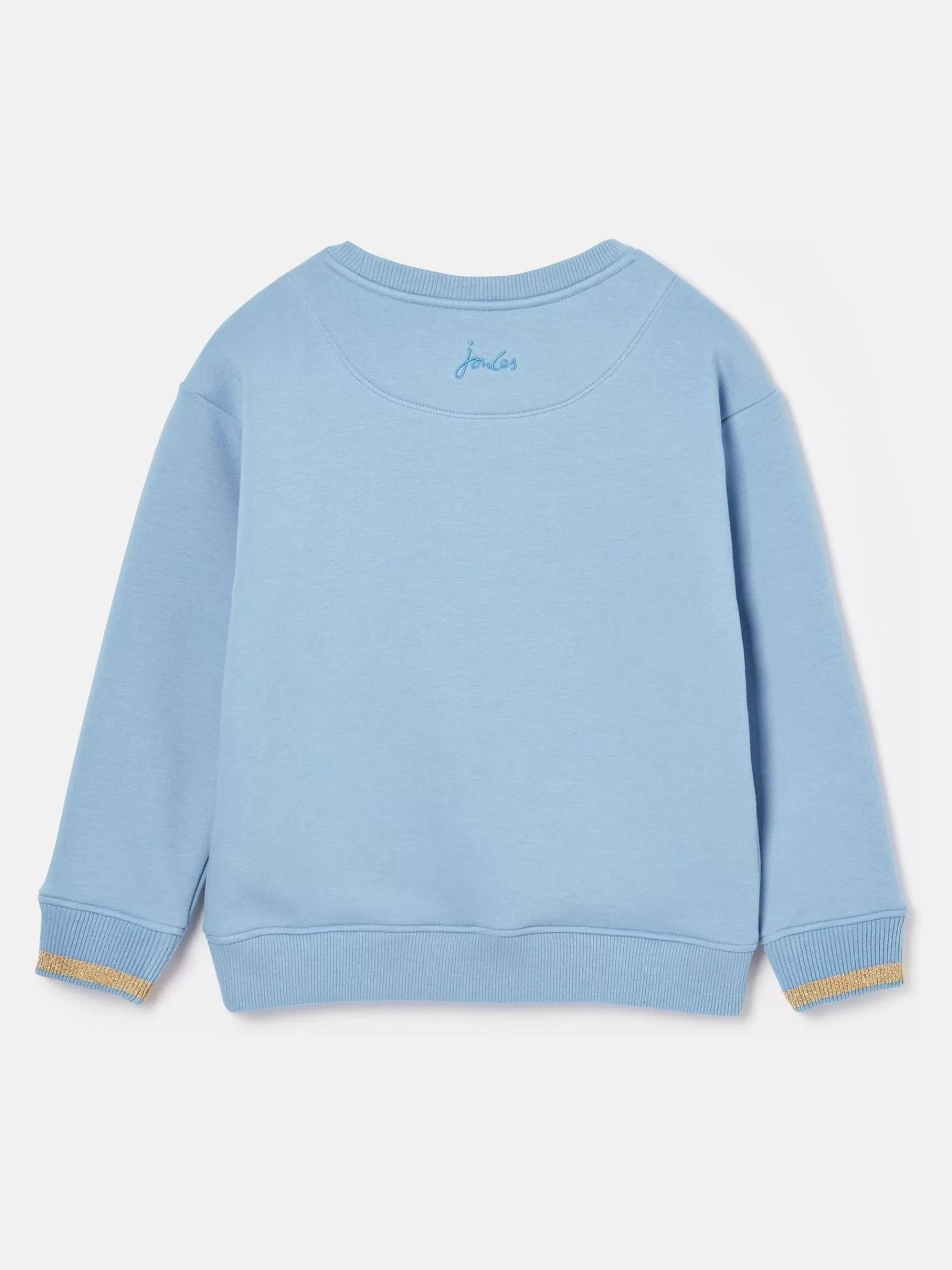 Joules Girls' Mackenzie Blue Pegasus Embroidered Artwork Crew Neck Sweatshirt BluePegasus Online