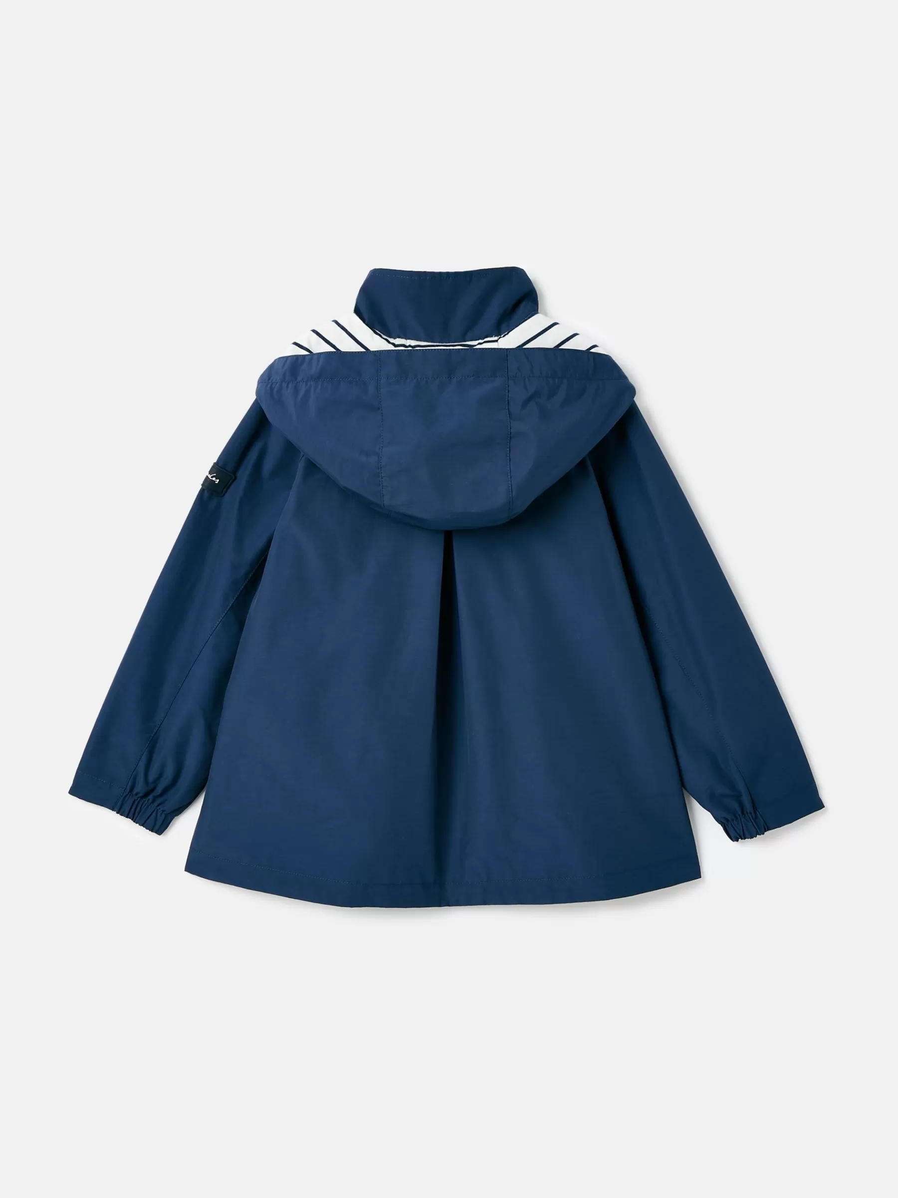 Joules Girls' Meadow Navy Blue Lightweight Waterproof Raincoat With Hood NavyBlue Store