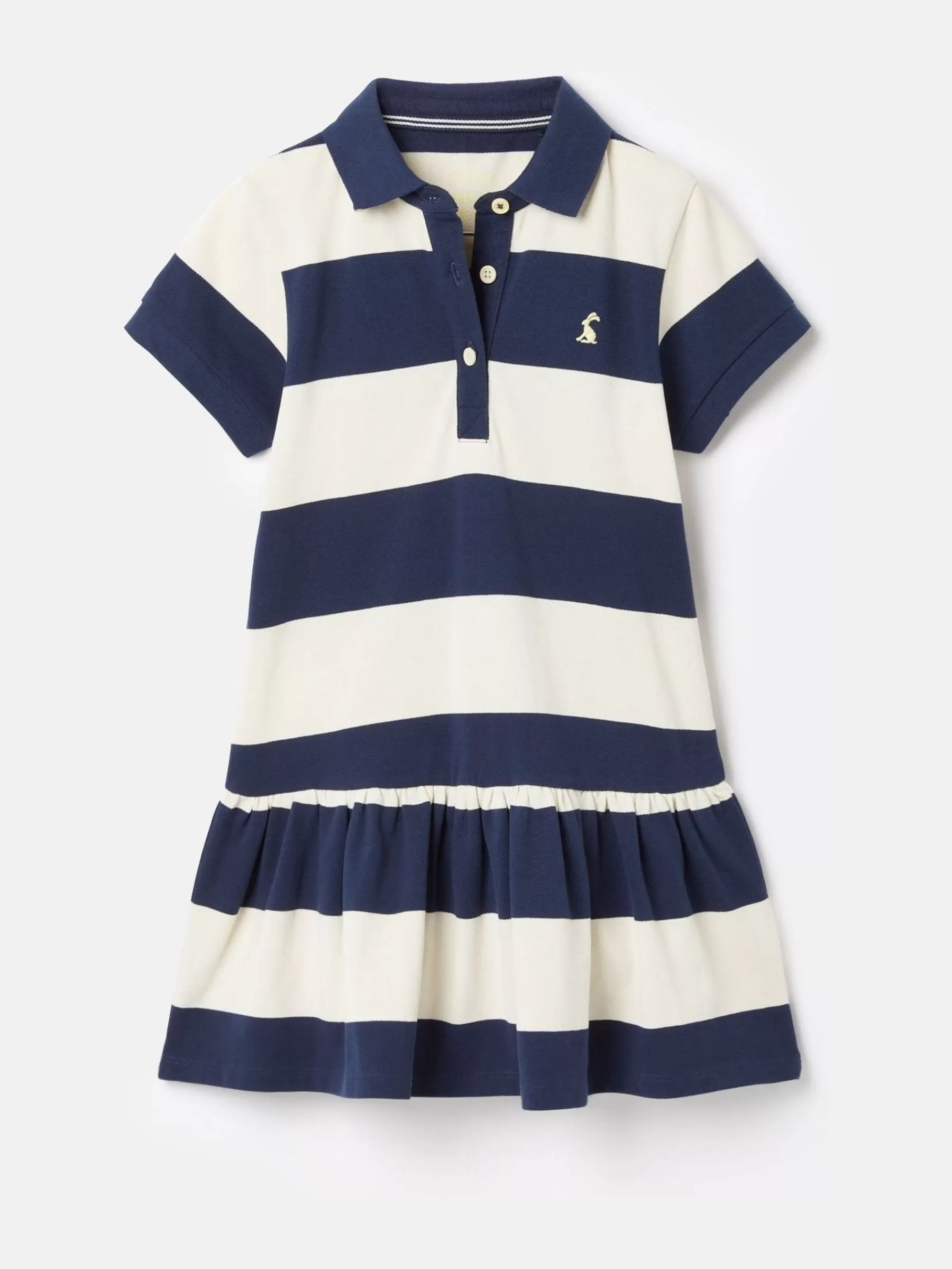 Joules Girls' Orla Navy Stripe Polo Shirt Dress NavyStripe Store