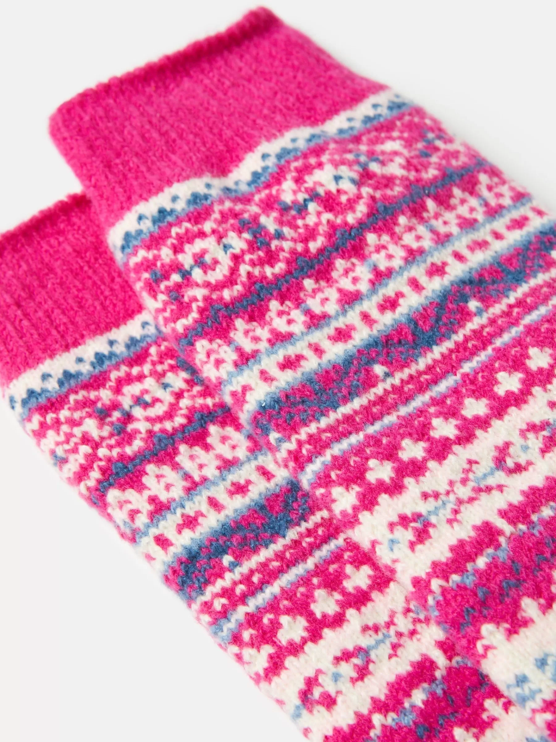 Joules Girls' Wader Fair Isle Welly Socks Pink Flash Sale