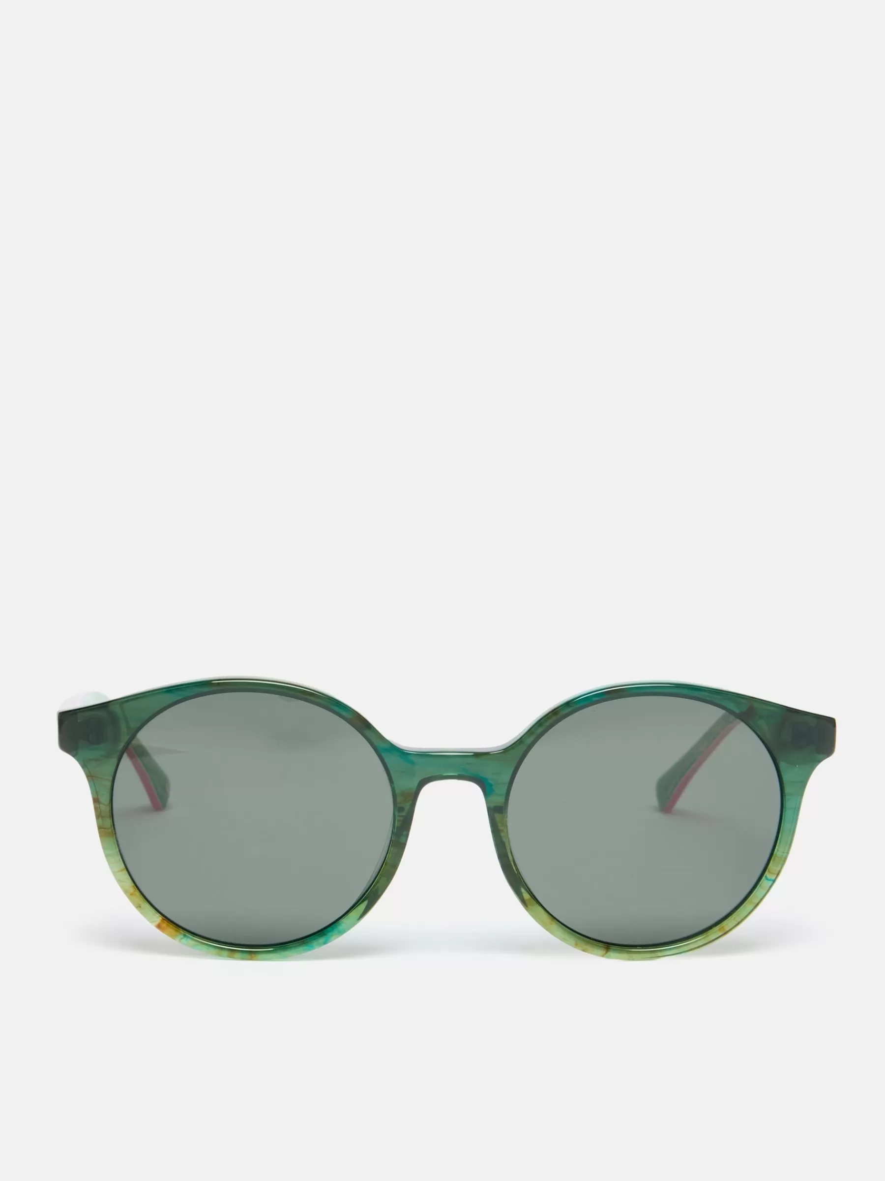 Joules Green Floral Round Rimmed Sunglasses GreenFloral Online