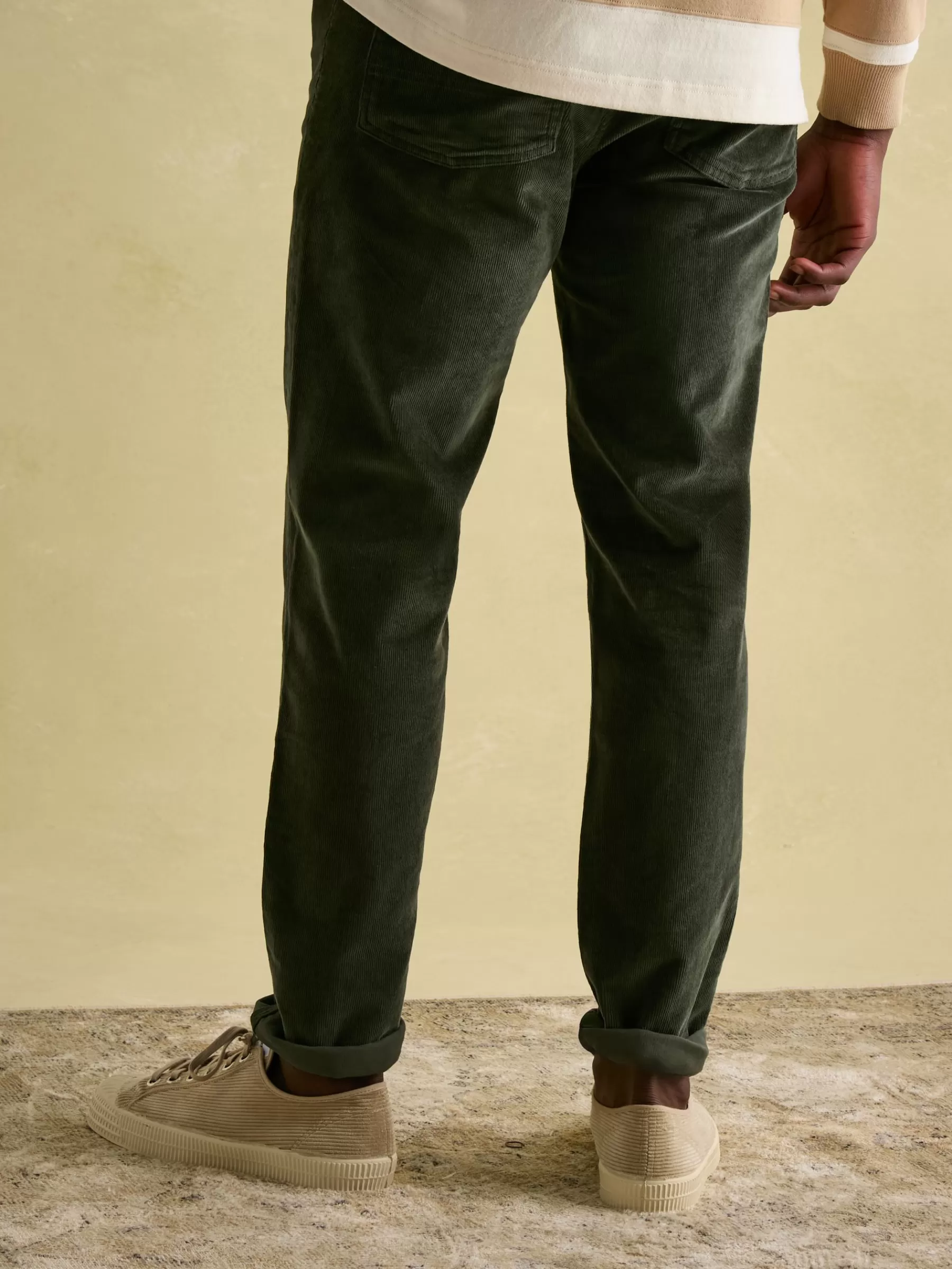 Joules Straight Leg Corduroy Trousers Green Store