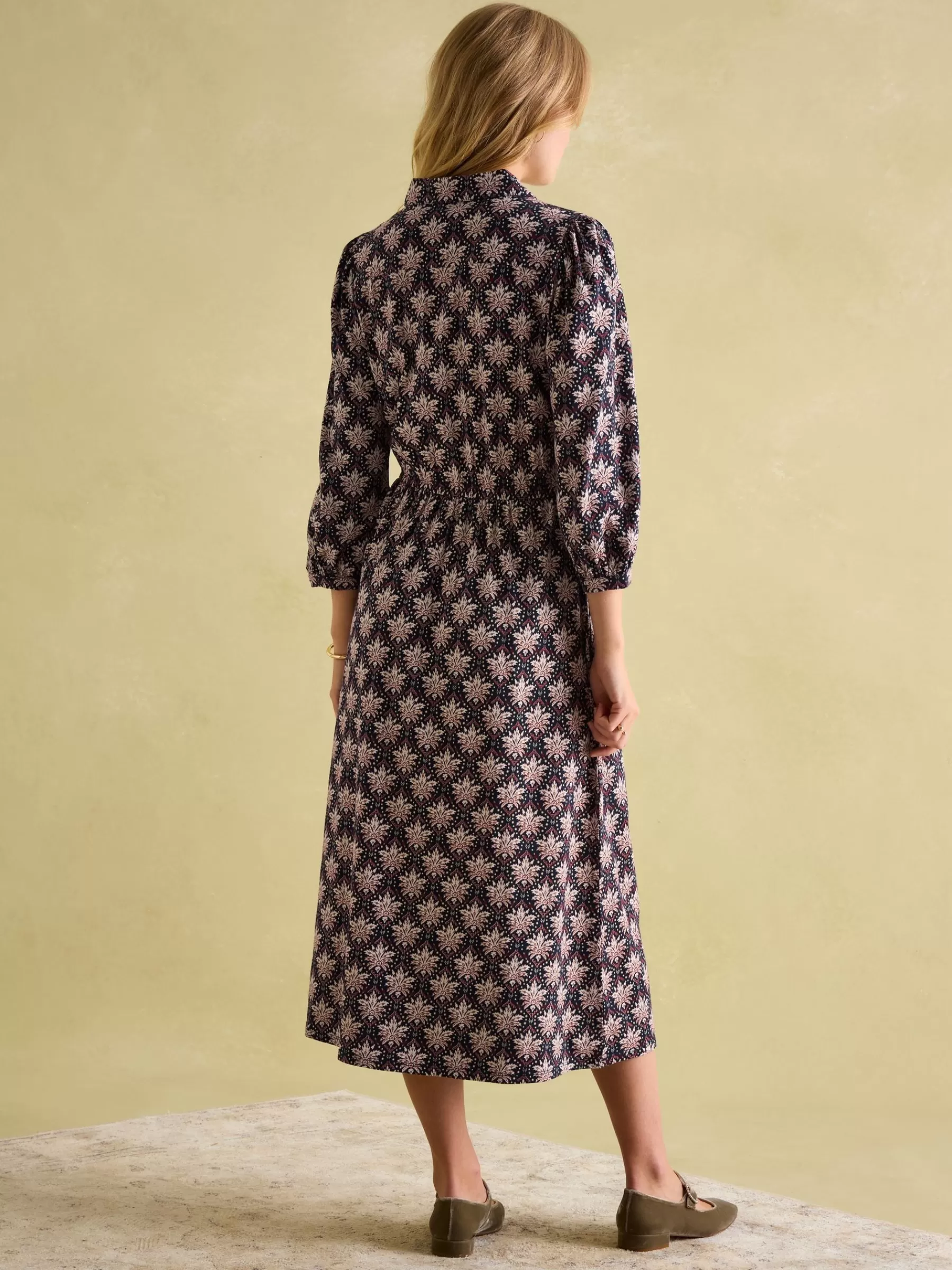 Joules Hazel Navy and Pink Jersey Shirt Dress NavyandPink Cheap