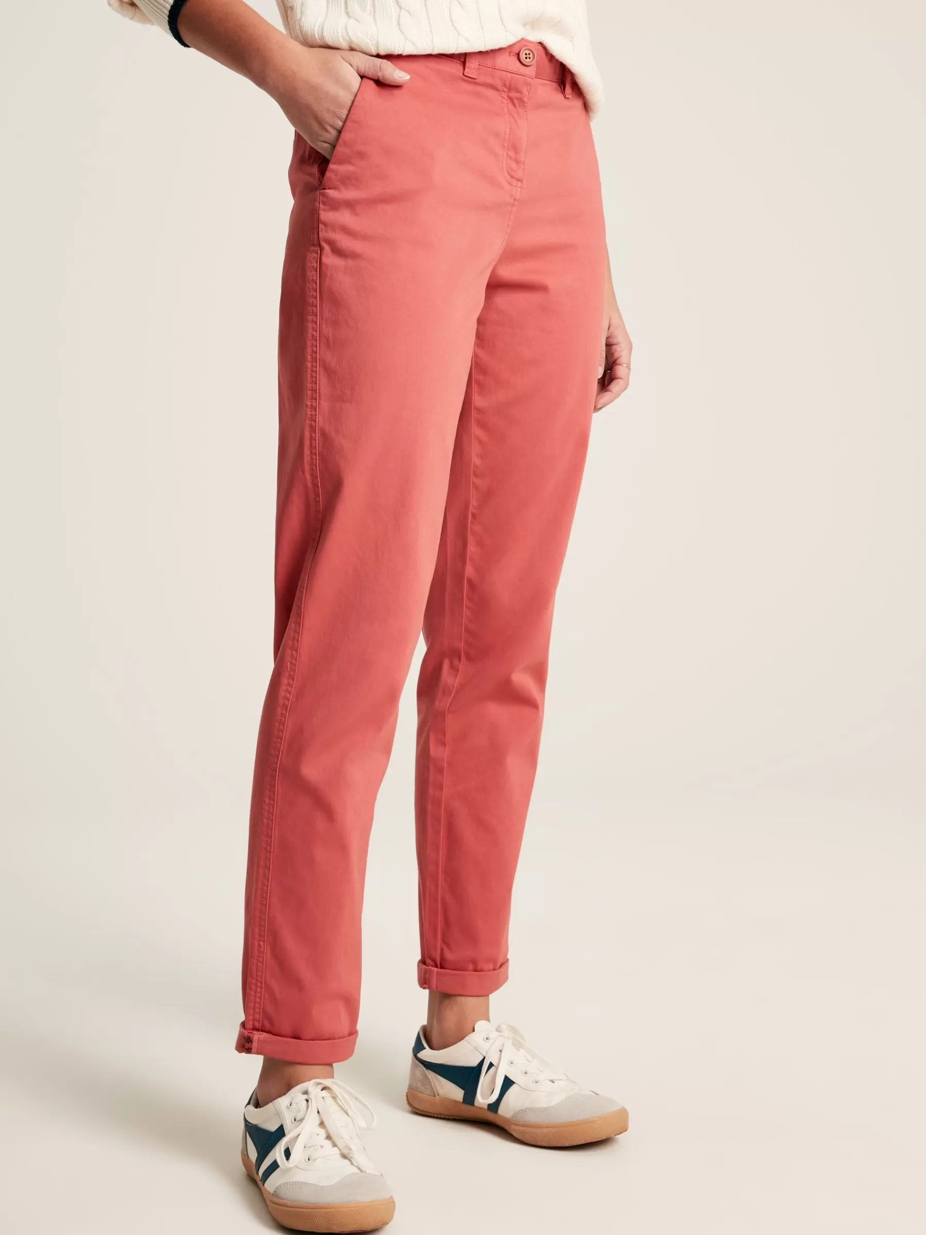 Joules Hesford Chino Trousers Pink Store