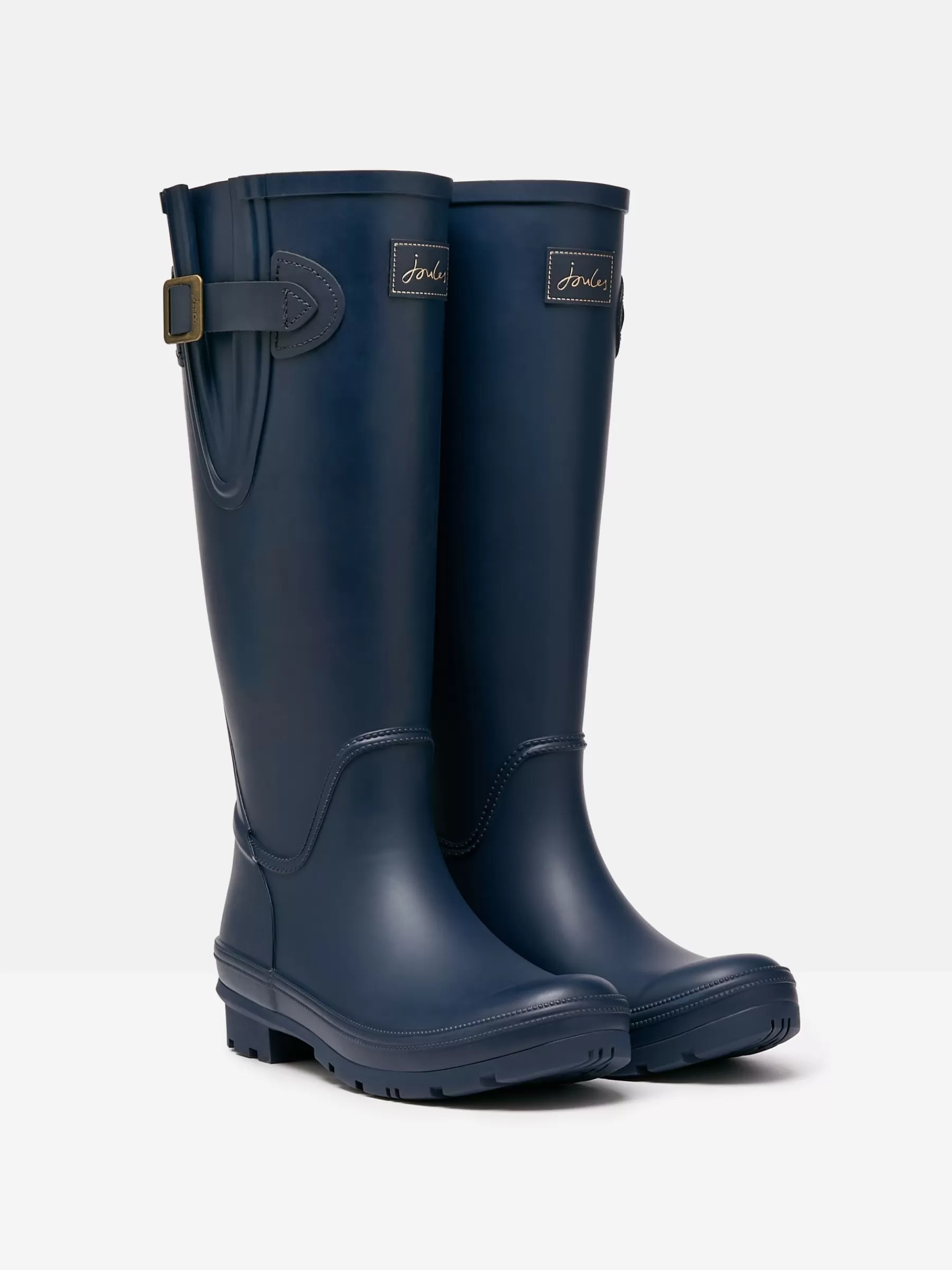 Joules Houghton Navy Blue Adjustable Tall Wellies NavyBlue Fashion