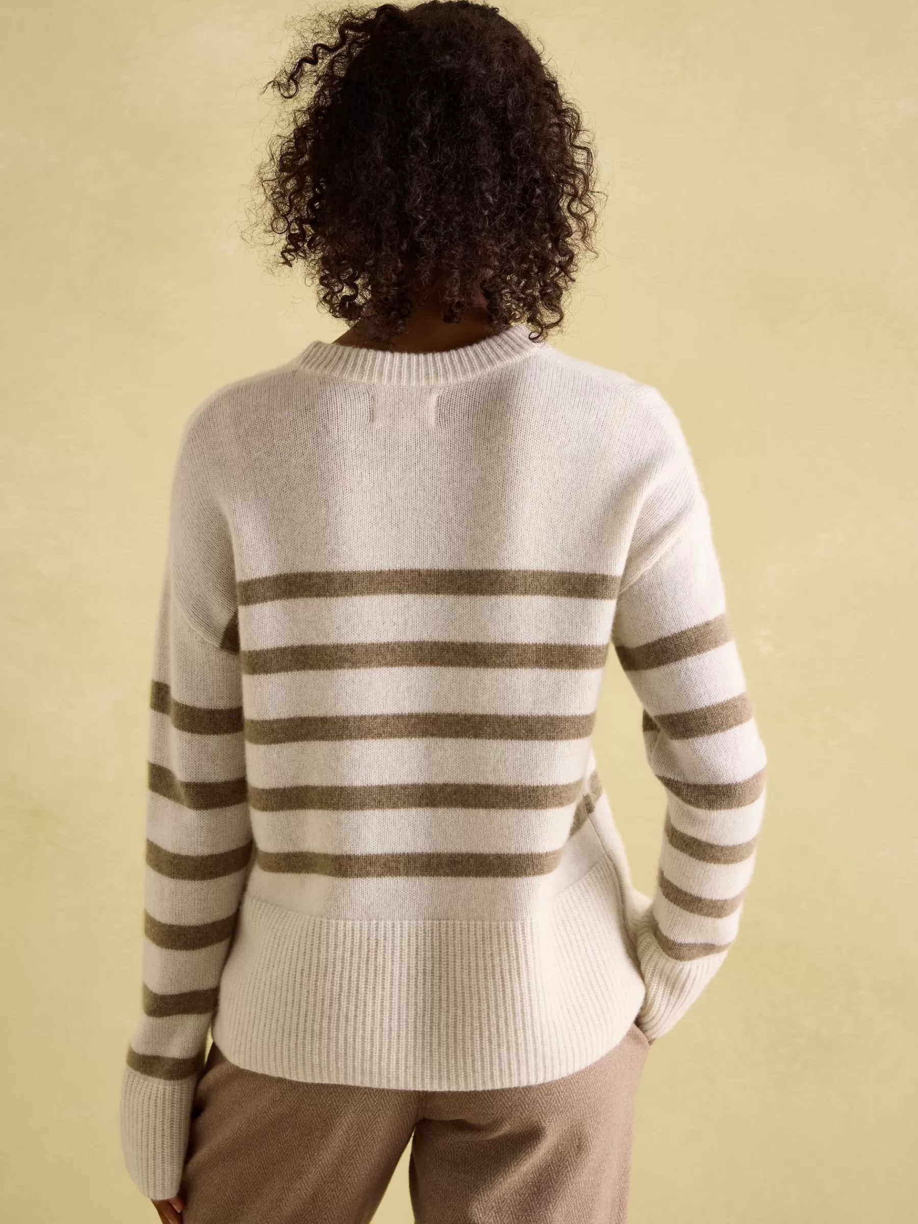 Joules Ivy Tan Brown 100% Cashmere Jumper TanBrown Best