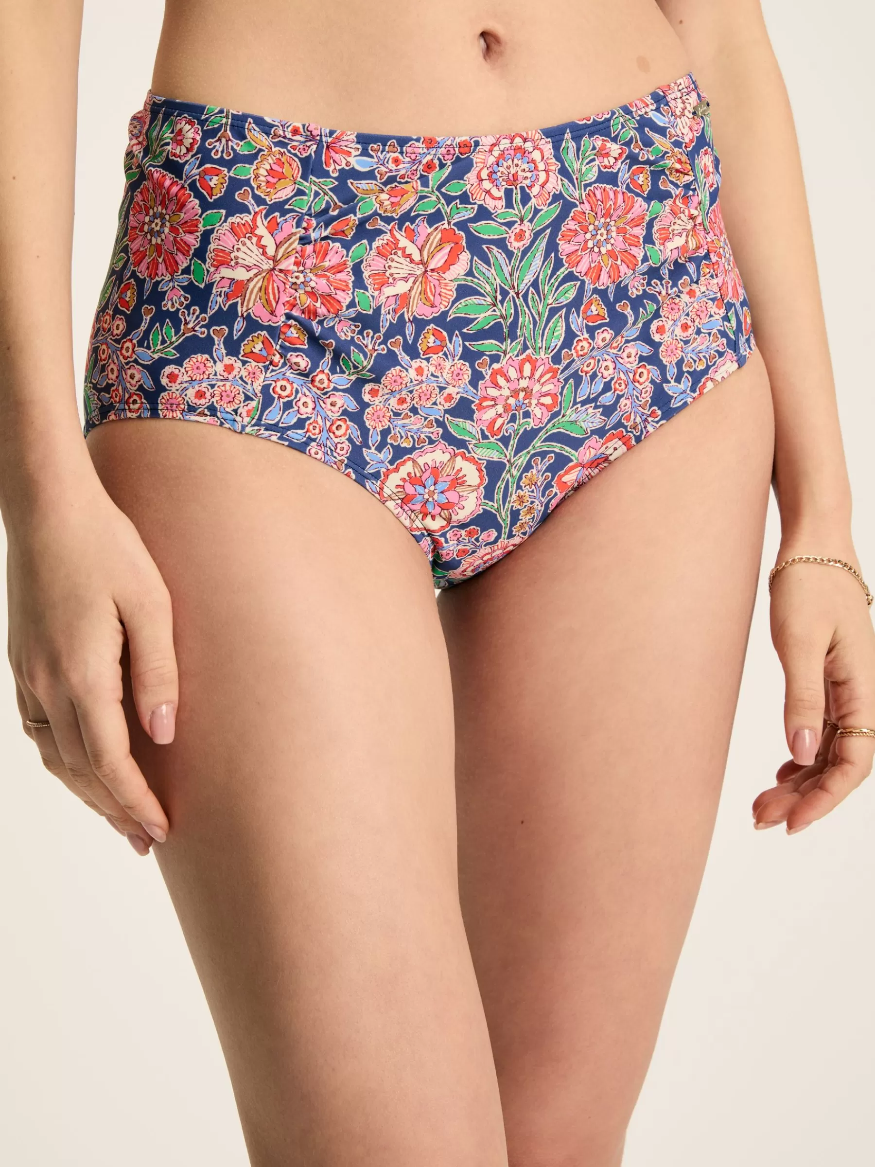 Joules Jasmine Pink & Navy Tankini Bottoms Pink&Navy Flash Sale