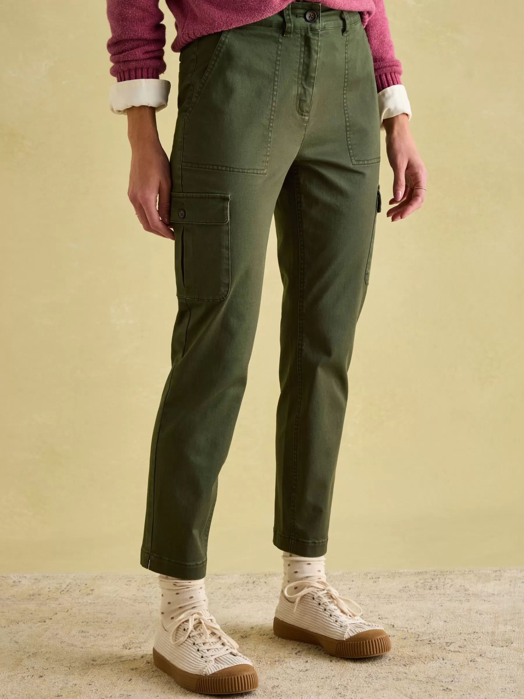 Joules Khaki Green Slim Fit Cargo Trousers KhakiGreen Best Sale