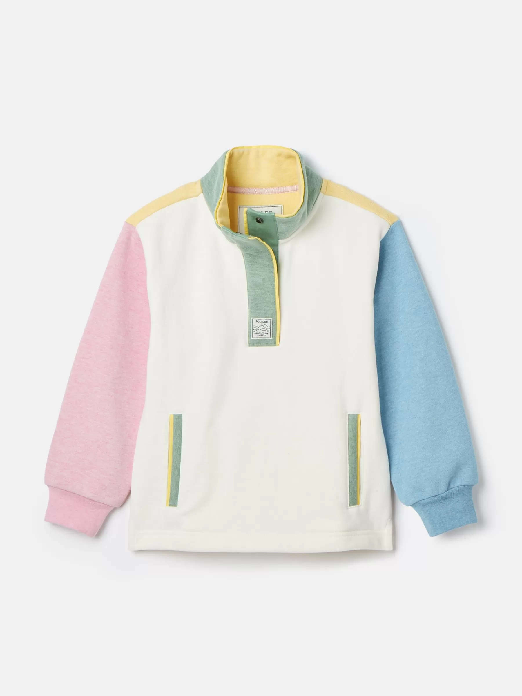 Joules Kids' Burnham Funnel Neck Sweatshirt Multi Outlet