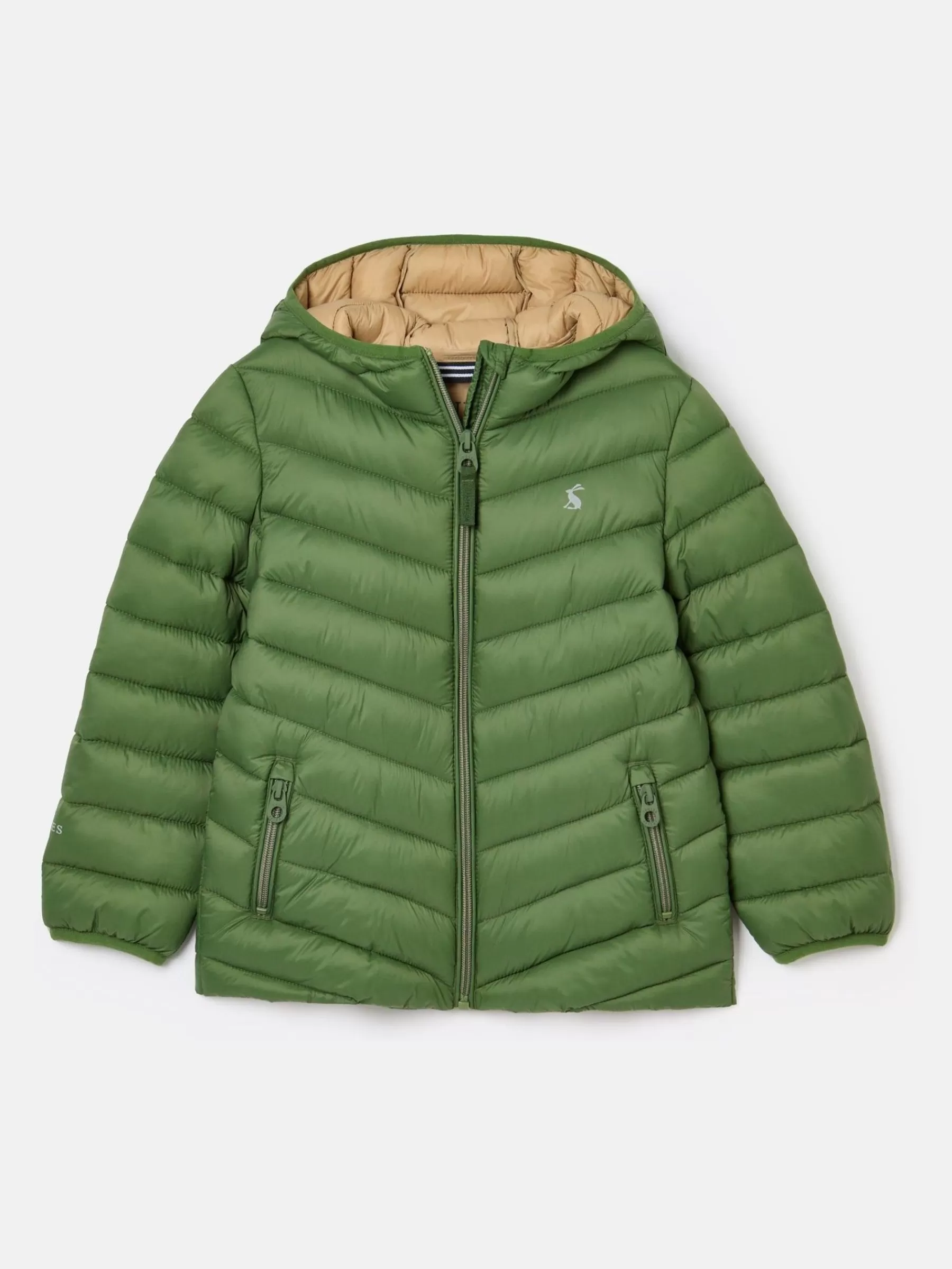 Joules Kids' Cairn Showerproof Padded Coat Green Discount