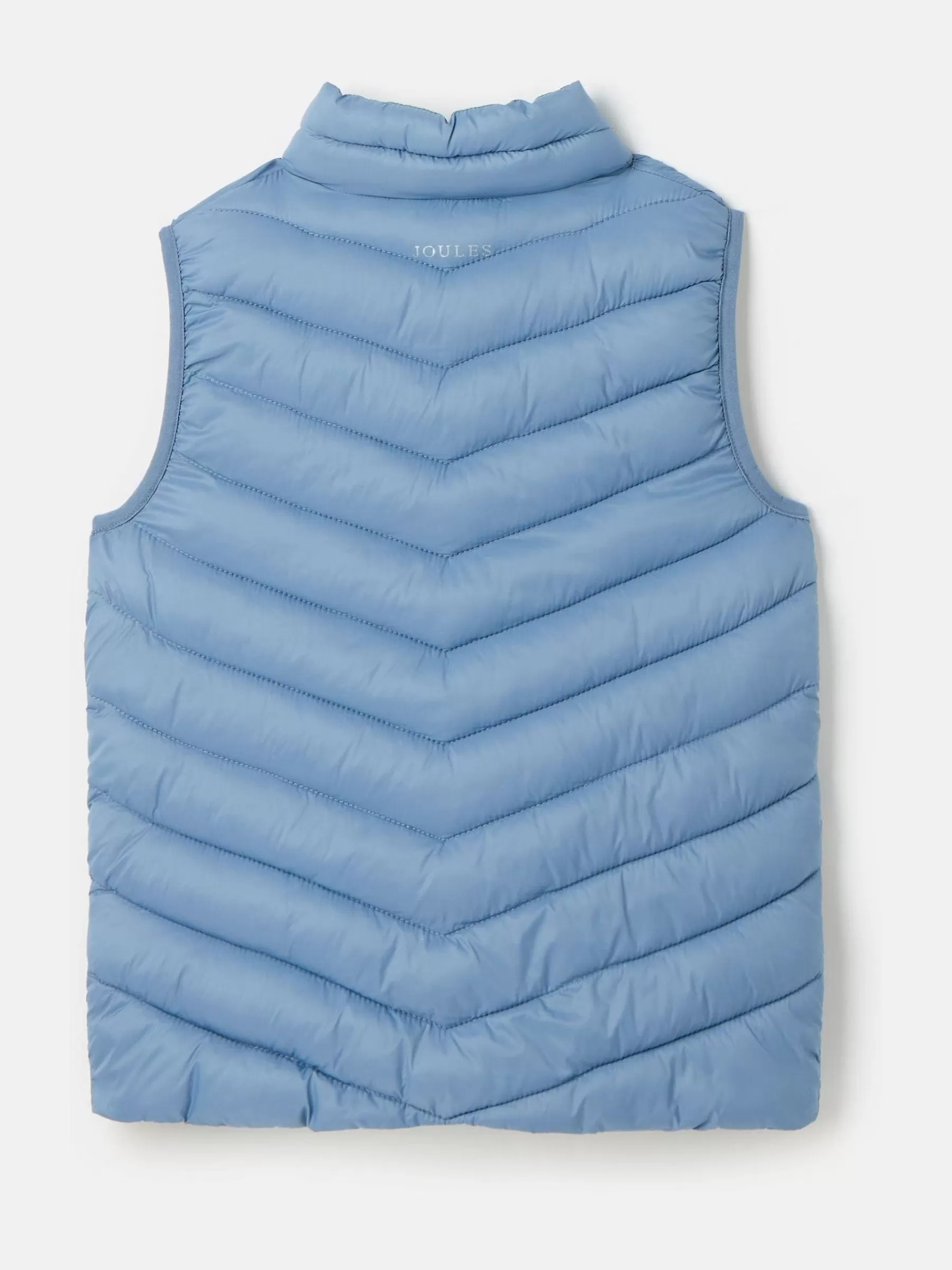 Joules Kids' Crofton Showerproof Quilted Gilet Blue Fashion