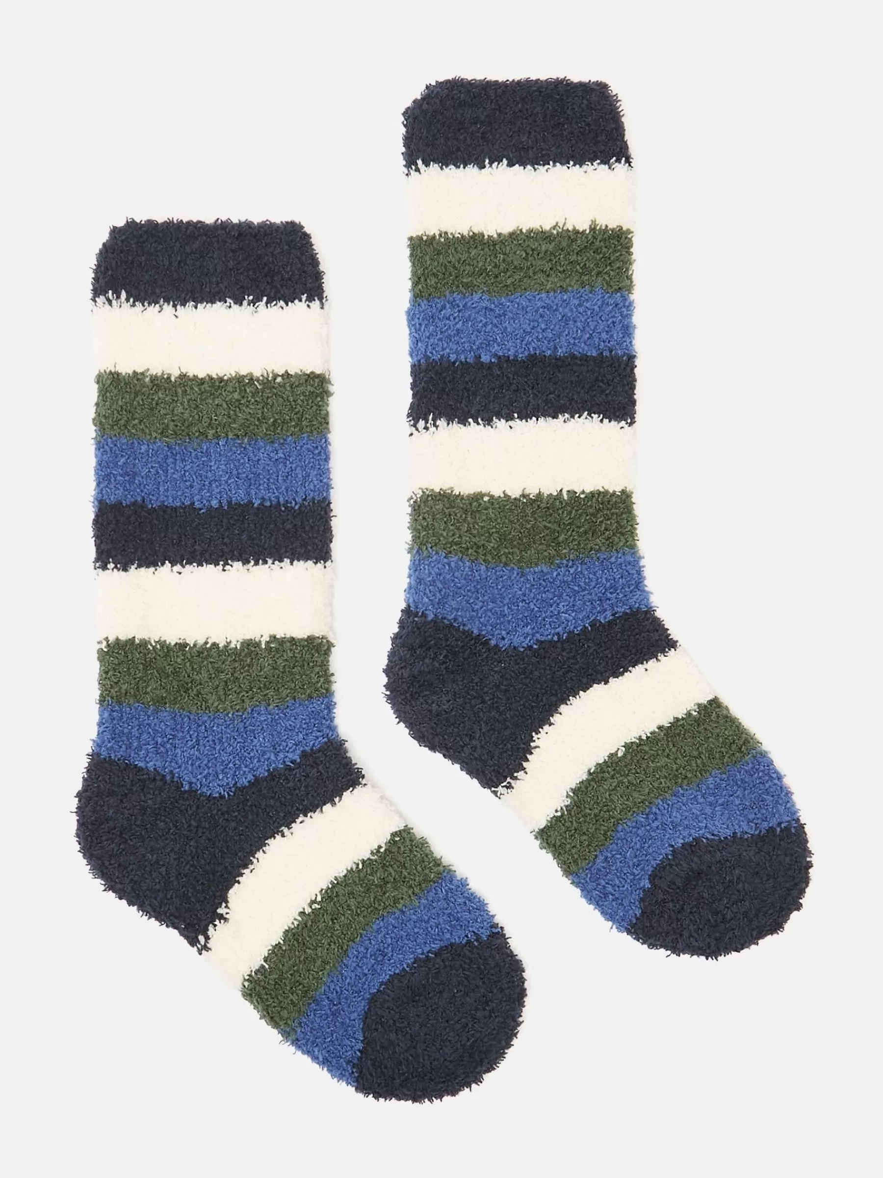 Joules Kids' Fluffy Socks Blue/Navy Clearance