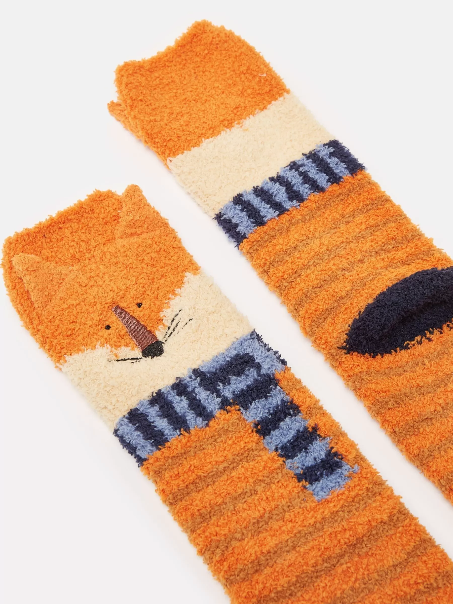 Joules Kids' Fluffy Character Socks Orange Flash Sale