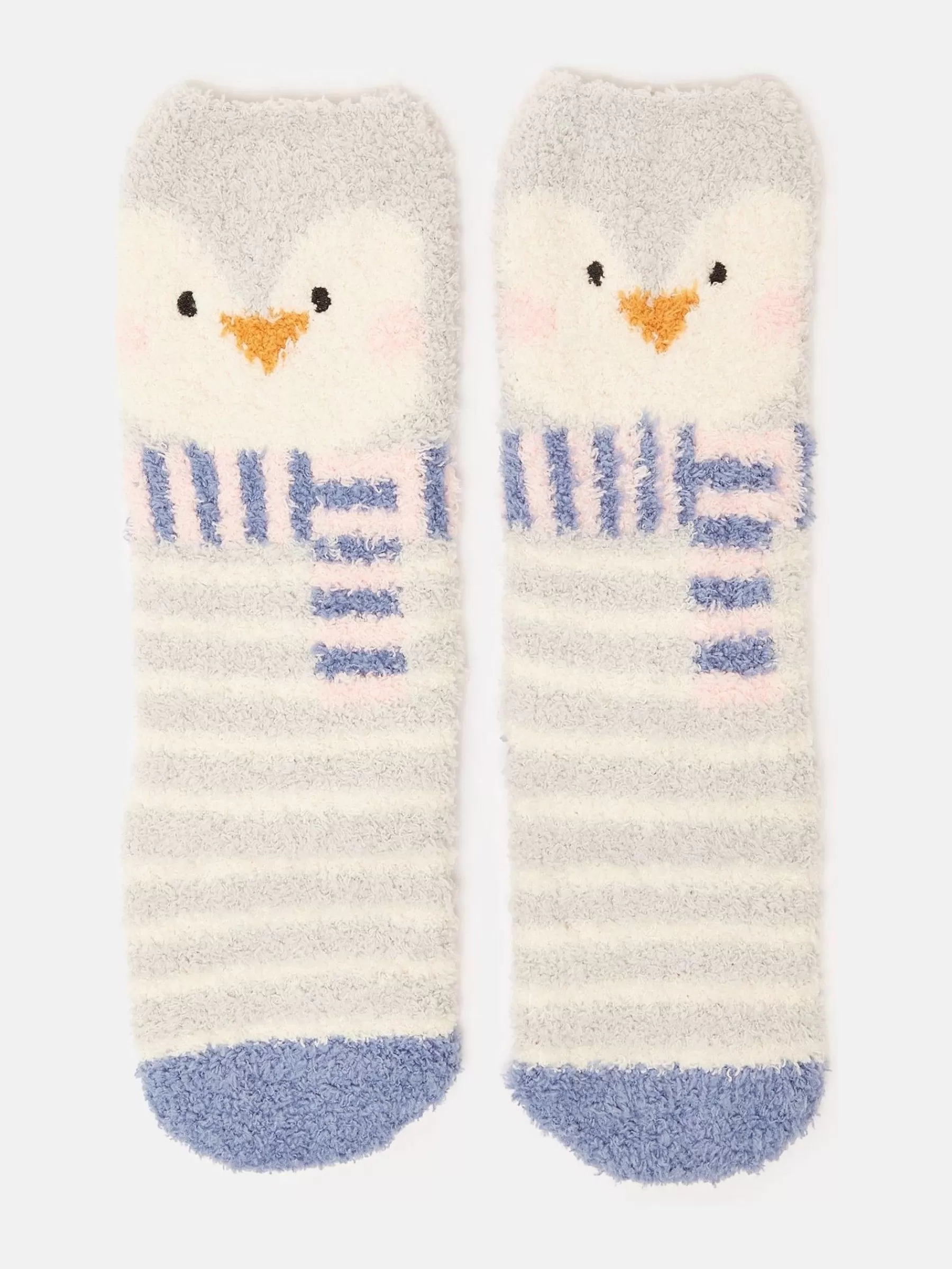 Joules Kids' Fluffy Pale Blue Character Socks PaleBlue Fashion