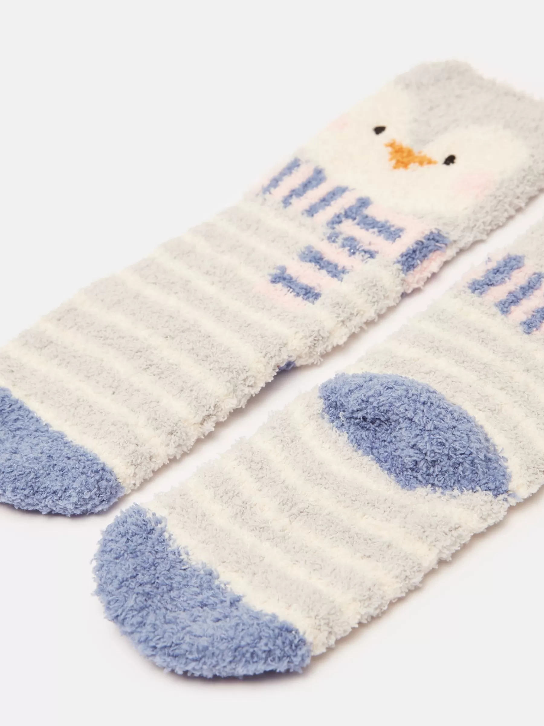 Joules Kids' Fluffy Pale Blue Character Socks PaleBlue Fashion