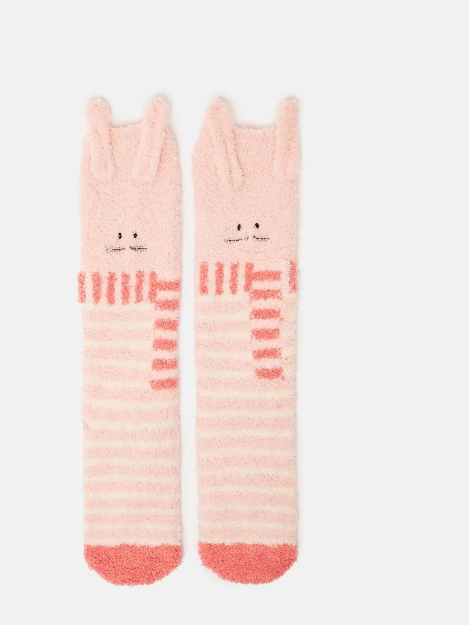 Joules Kids' Fluffy Character Socks Pink Online