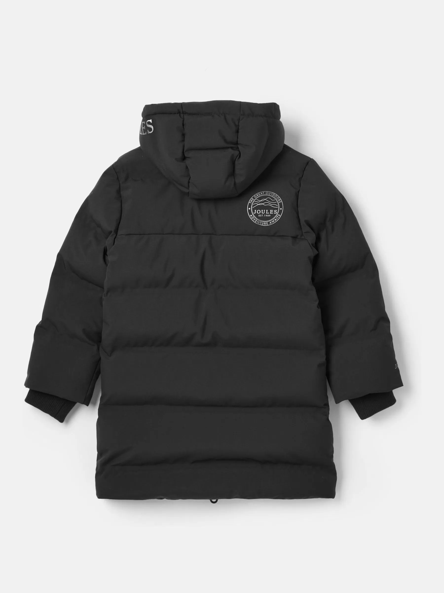 Joules Kids' Padwell Waterproof Padded Coat Black Sale