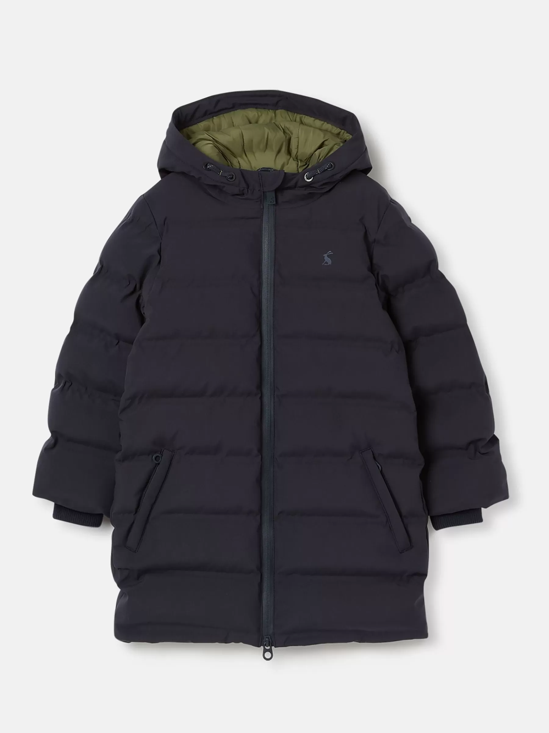 Joules Kids' Padwell Navy Blue Waterproof Padded Coat with Hood NavyBlue Shop