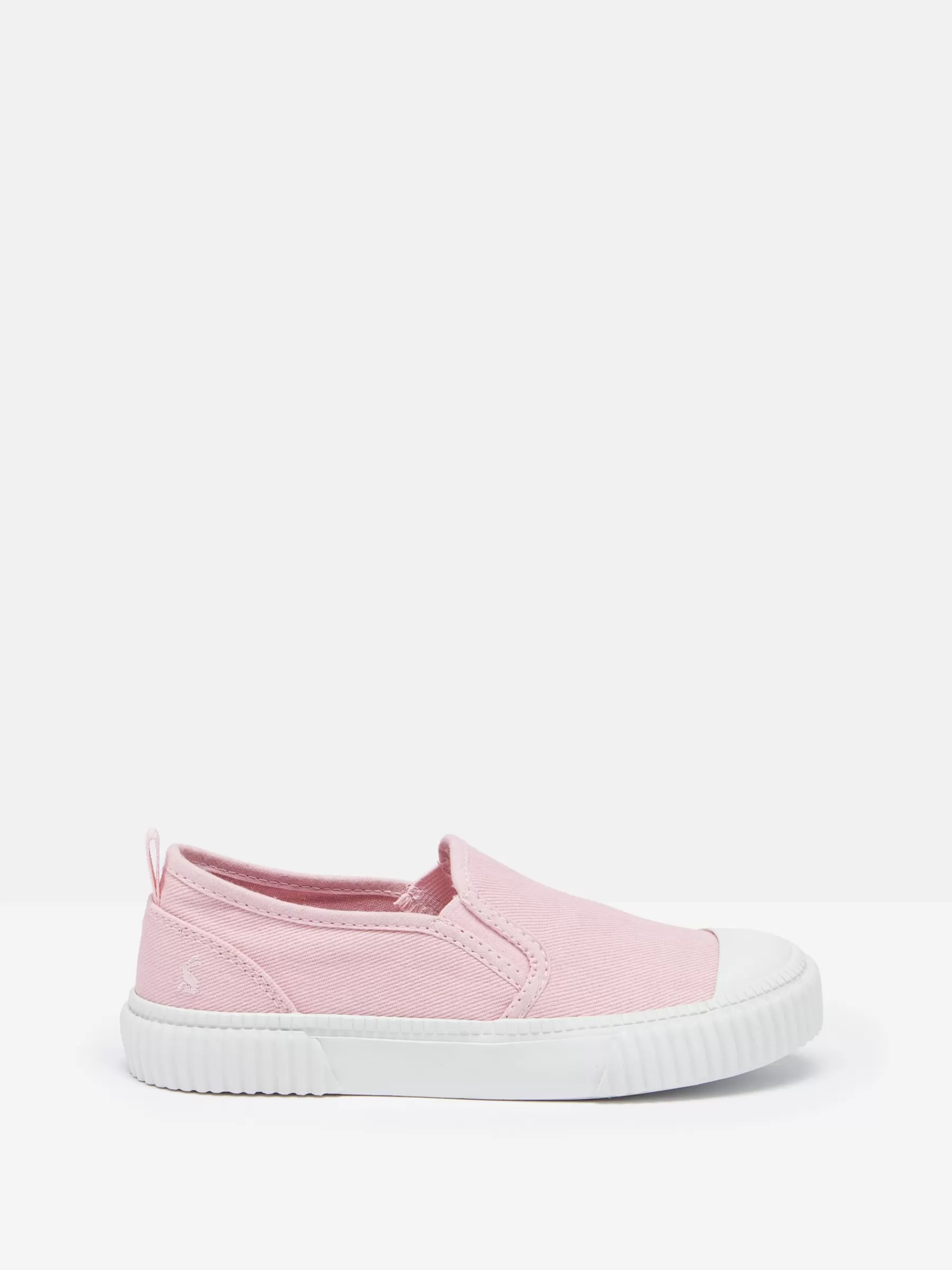 Joules Kids' Peasy Slip On Plimsolls Pink Clearance