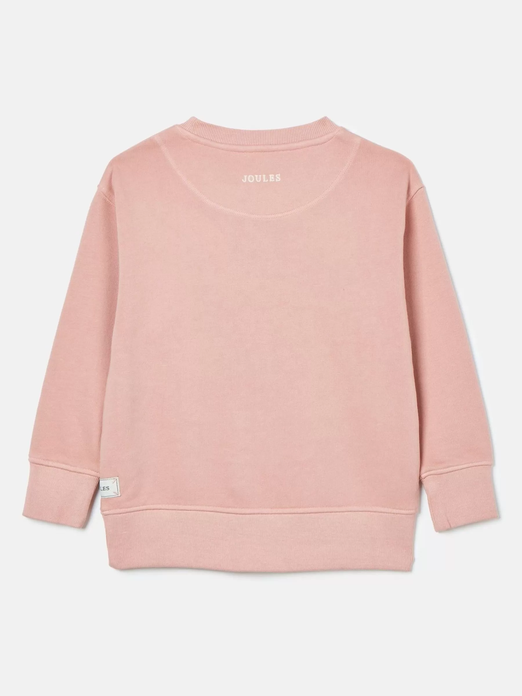 Joules Kids' Sundaze Crew Neck Slogan Sweatshirt Pink Online