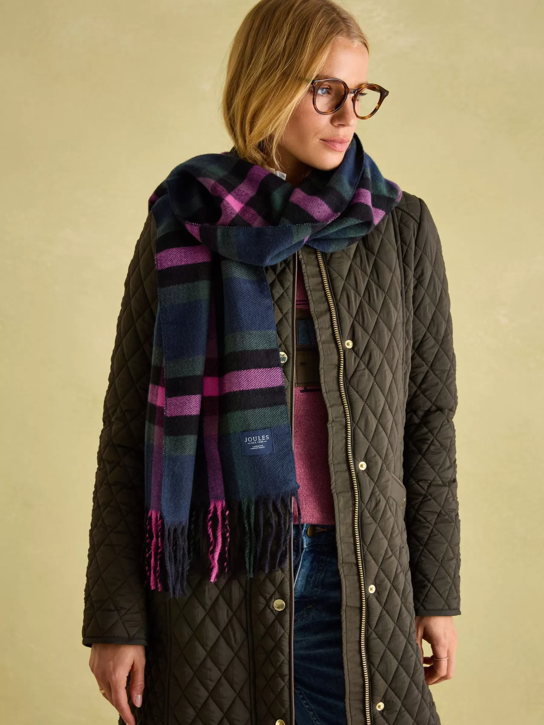 Joules Langtree Scarf Navy Shop