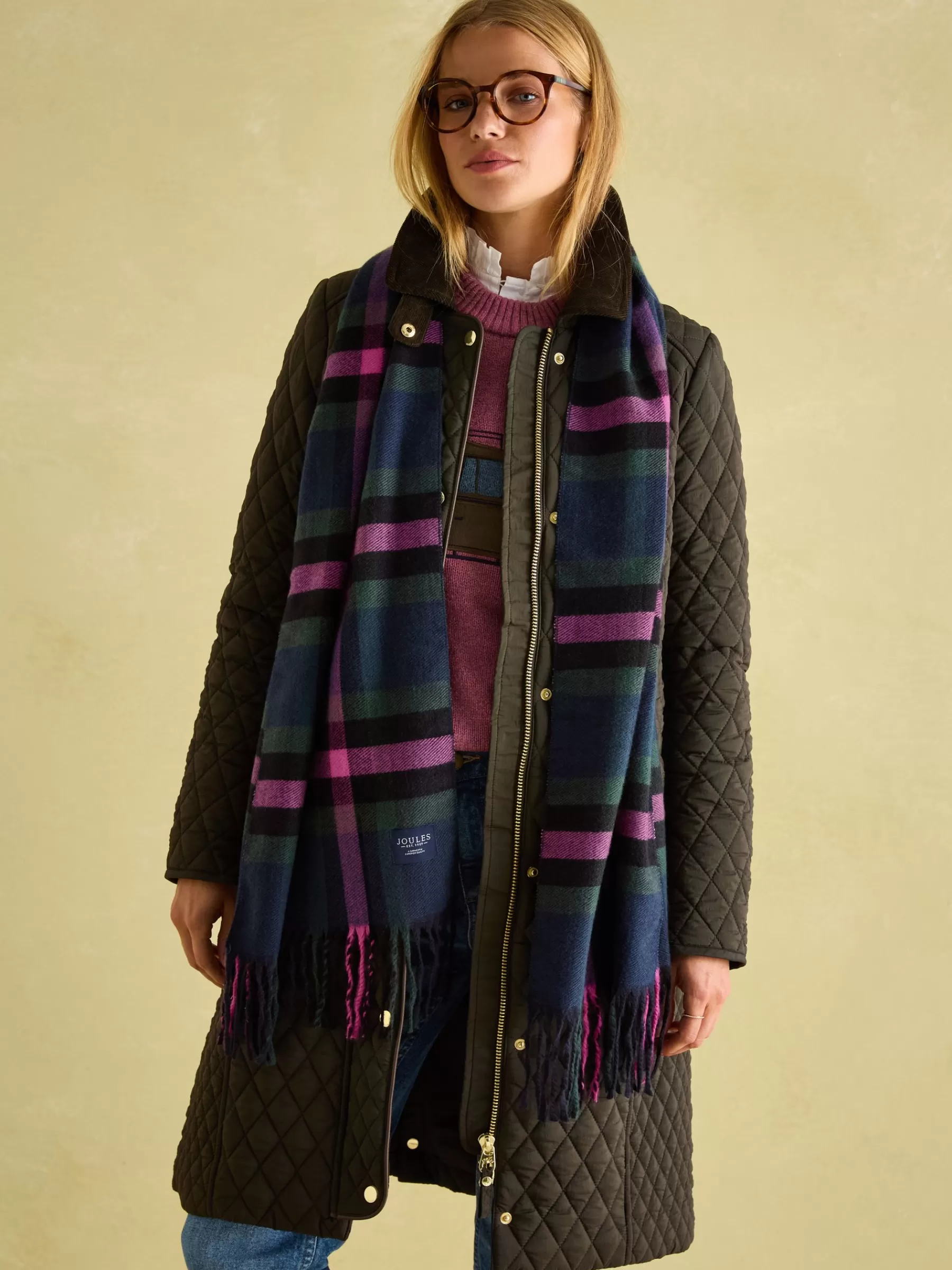 Joules Langtree Scarf Navy Shop