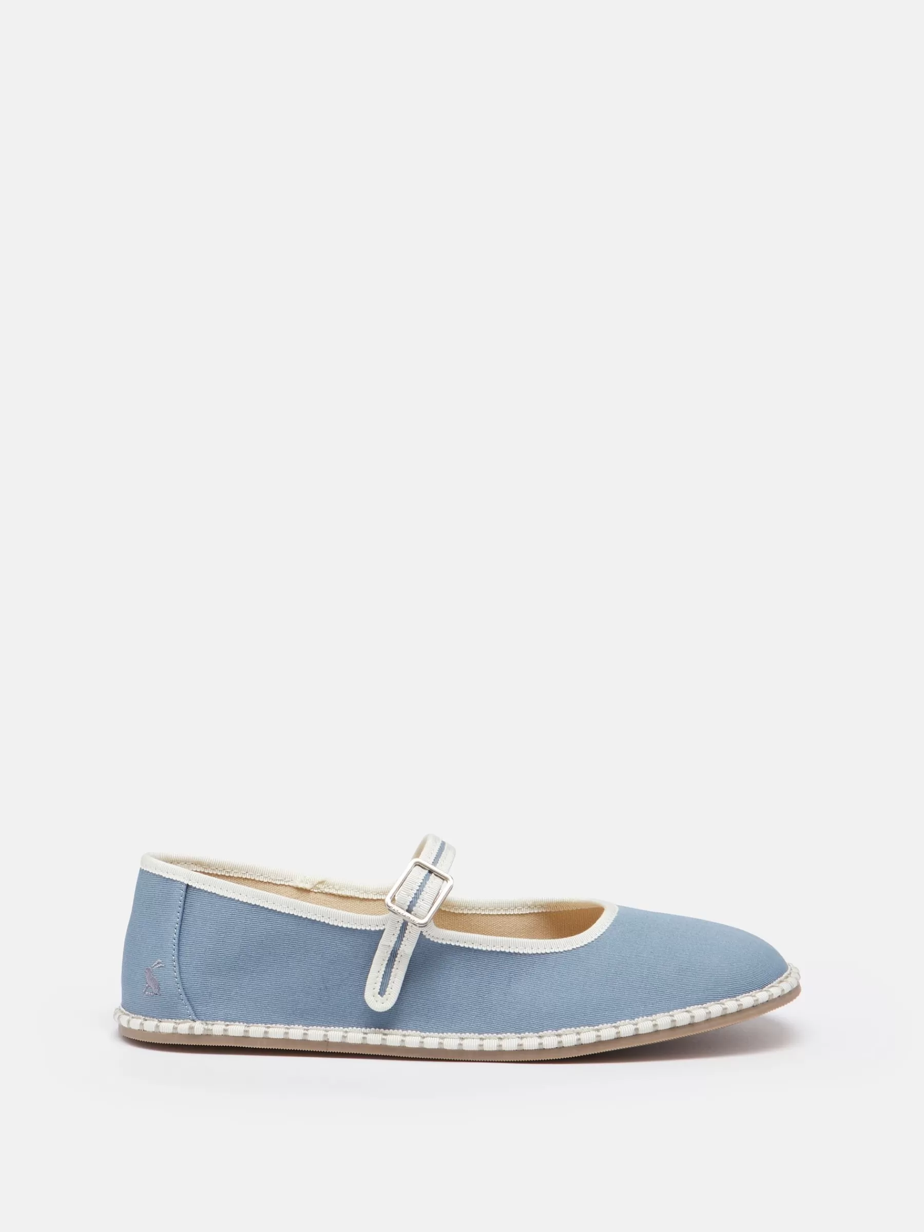 Joules Maddison Light Blue Canvas Mary Jane Shoes LightBlue Cheap