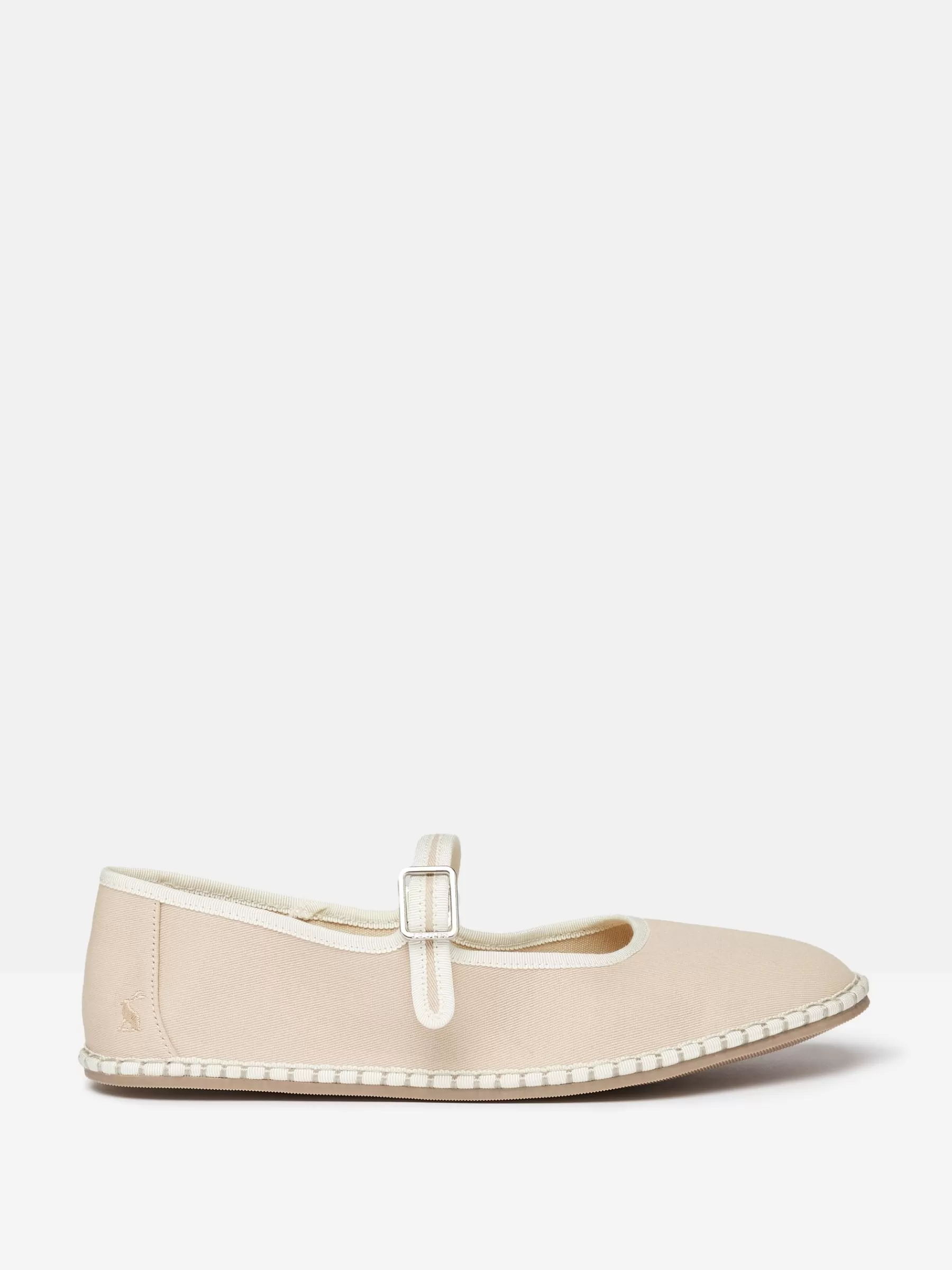 Joules Maddison Canvas Mary Jane Shoes Neutral Sale