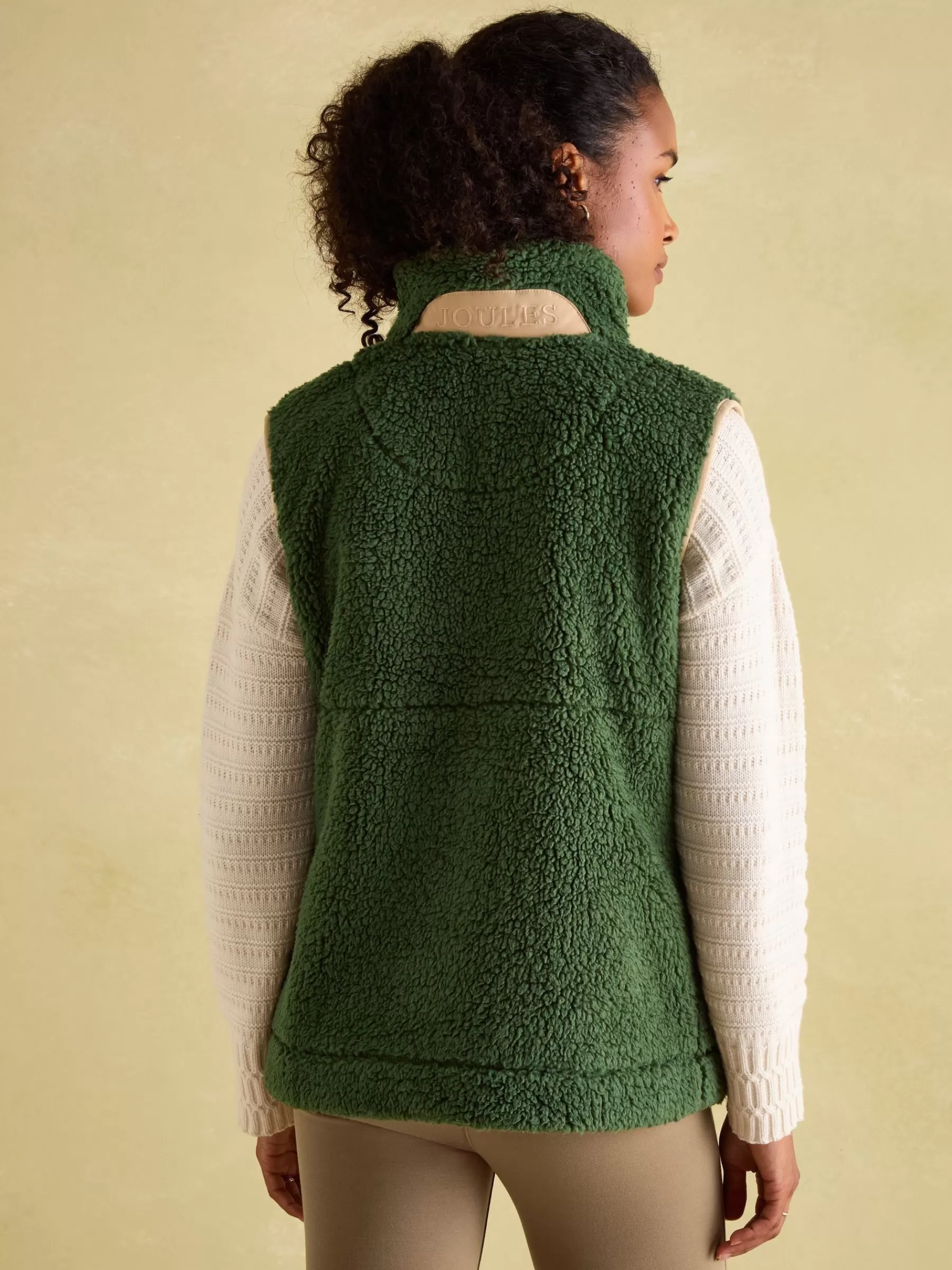 Joules Mallory Fleece Gilet Green Store