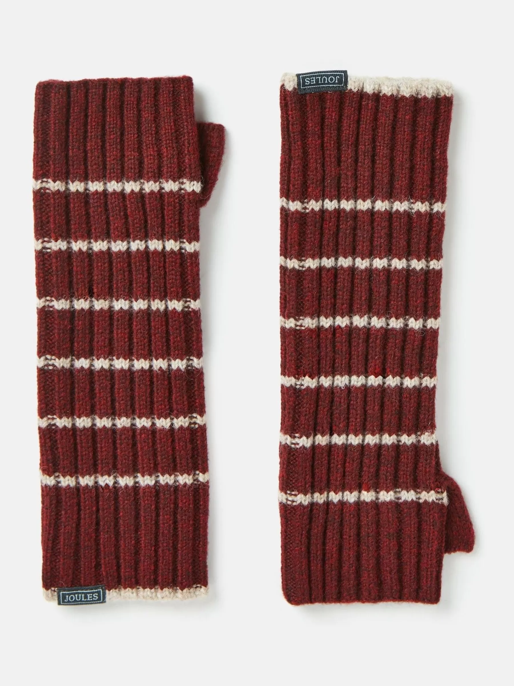 Joules Marie Burgundy Red Fingerless Gloves BurgundyRed Hot