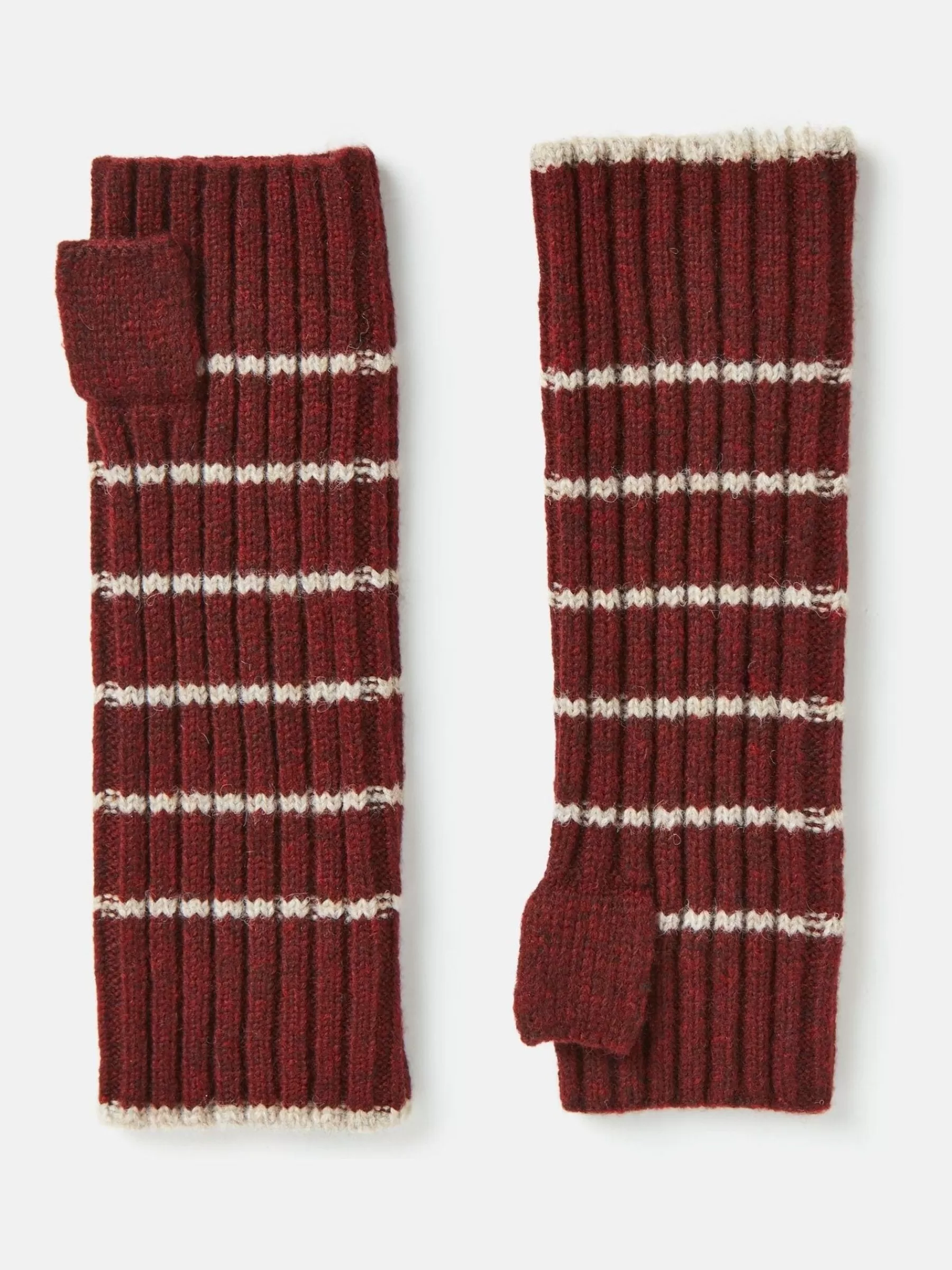 Joules Marie Burgundy Red Fingerless Gloves BurgundyRed Hot