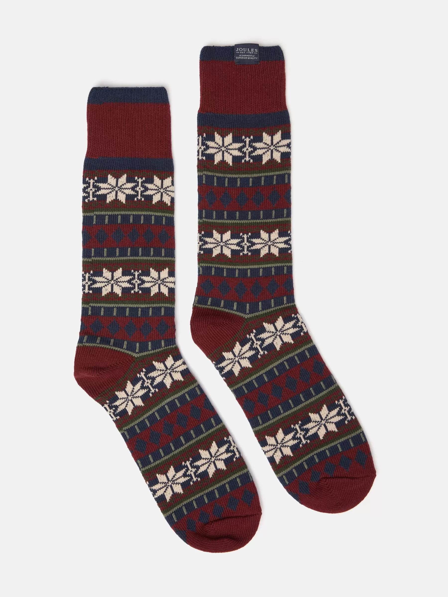 Joules Men's Alby Fair Isle Socks (size 7-12) Multi Best