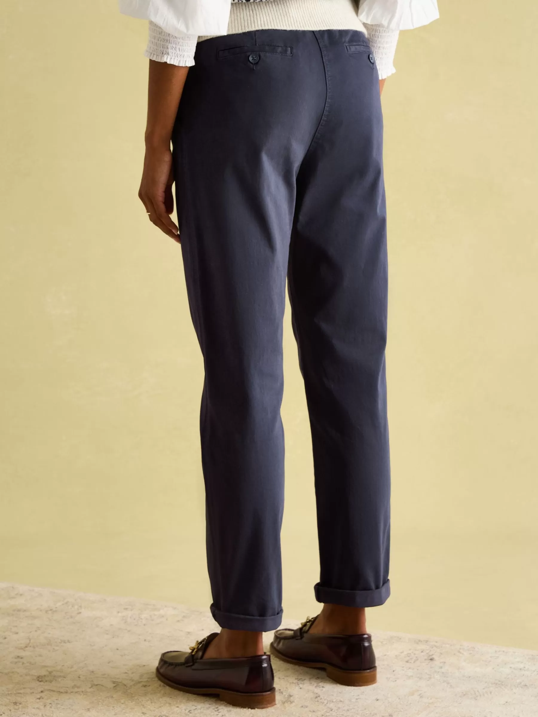 Joules Navy Blue Slim Fit Chino Trousers NavyBlue Fashion