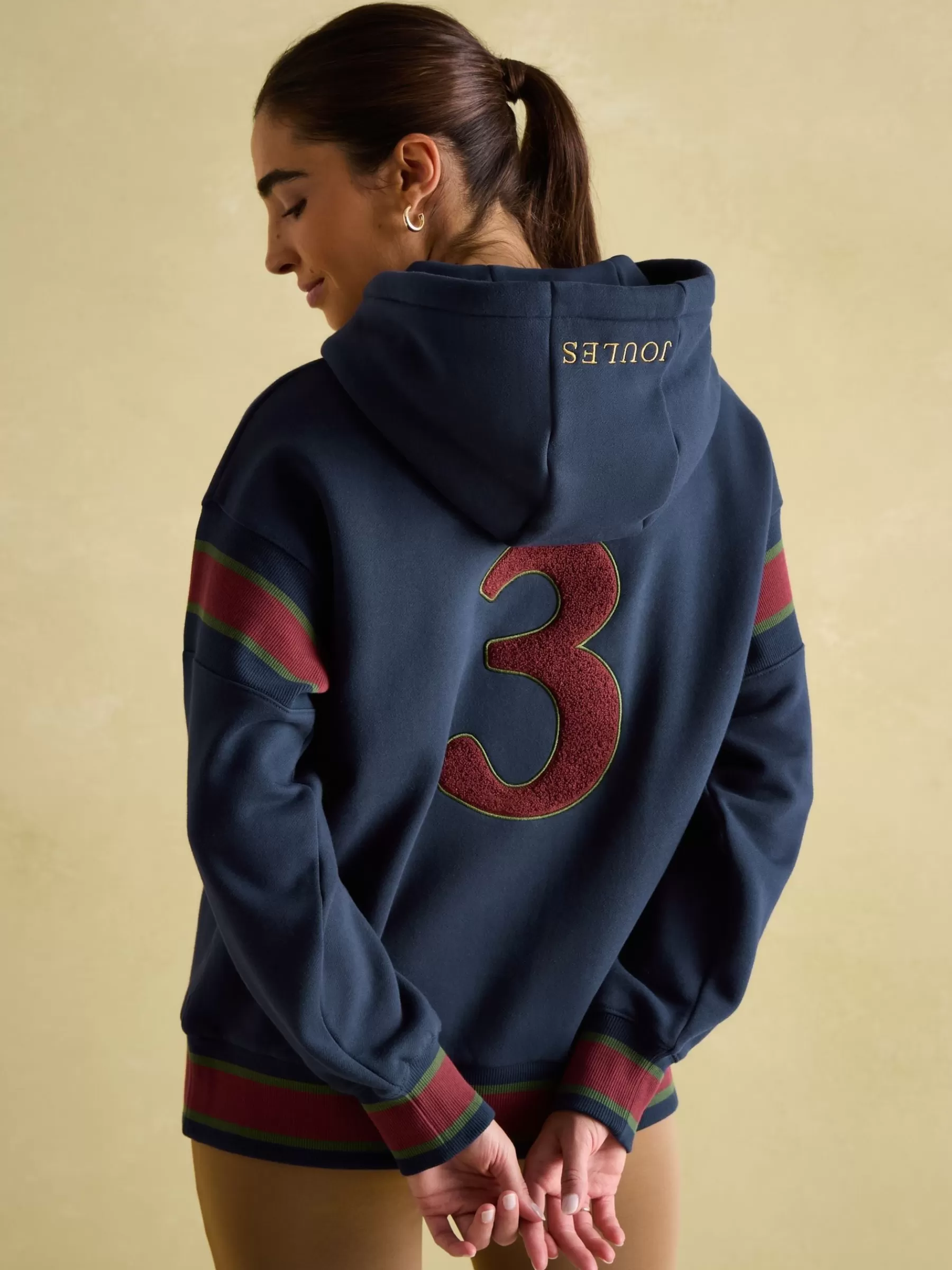 Joules Newham Navy blue Embellished Hoodie Navyblue Discount