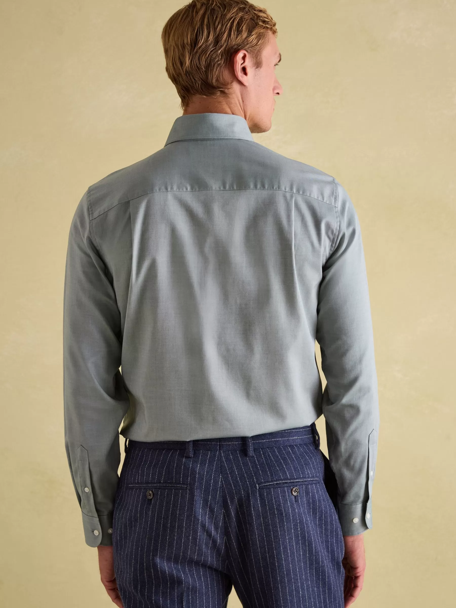 Joules Next Regular Fit Twill Single Cuff Shirt Green Shop